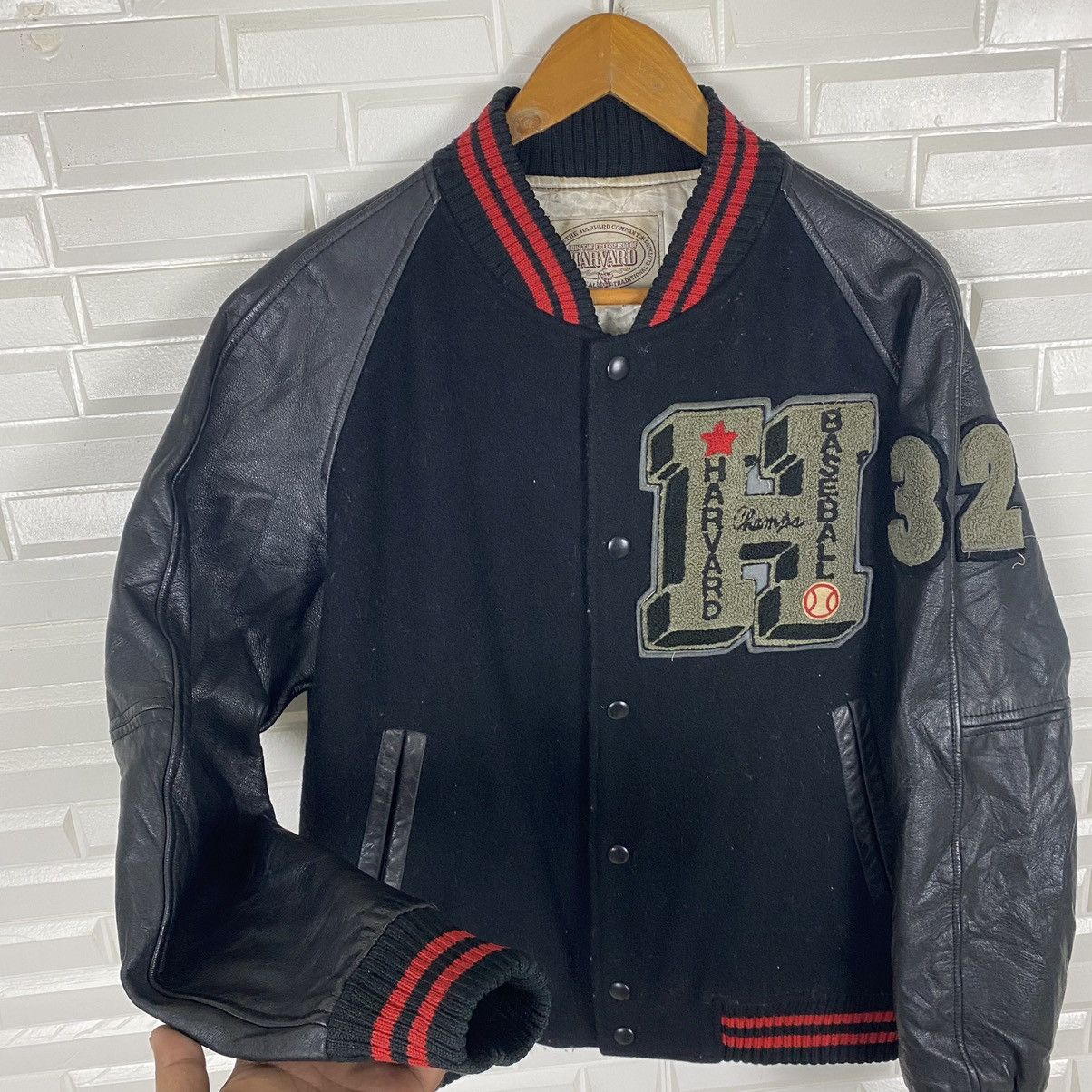 Vintage ✨VINTAGE HARVARD BASEBALL WOOL VARSITY JACKET Size US M / EU 48-50 / 2 - 7 Thumbnail
