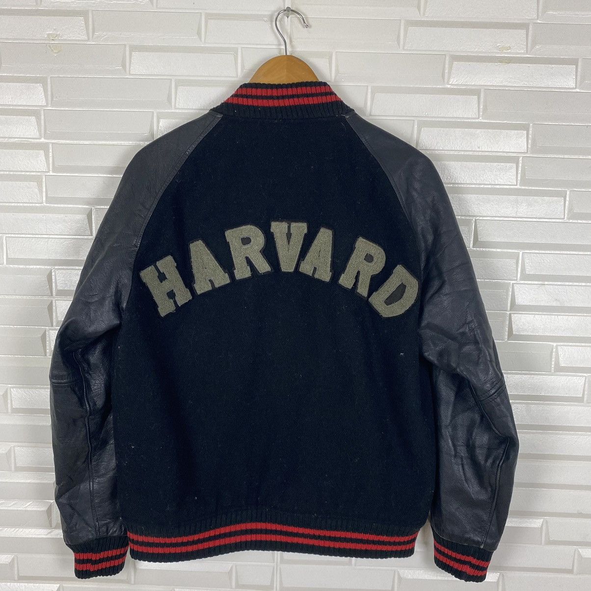 Vintage ✨VINTAGE HARVARD BASEBALL WOOL VARSITY JACKET Size US M / EU 48-50 / 2 - 2 Thumbnail