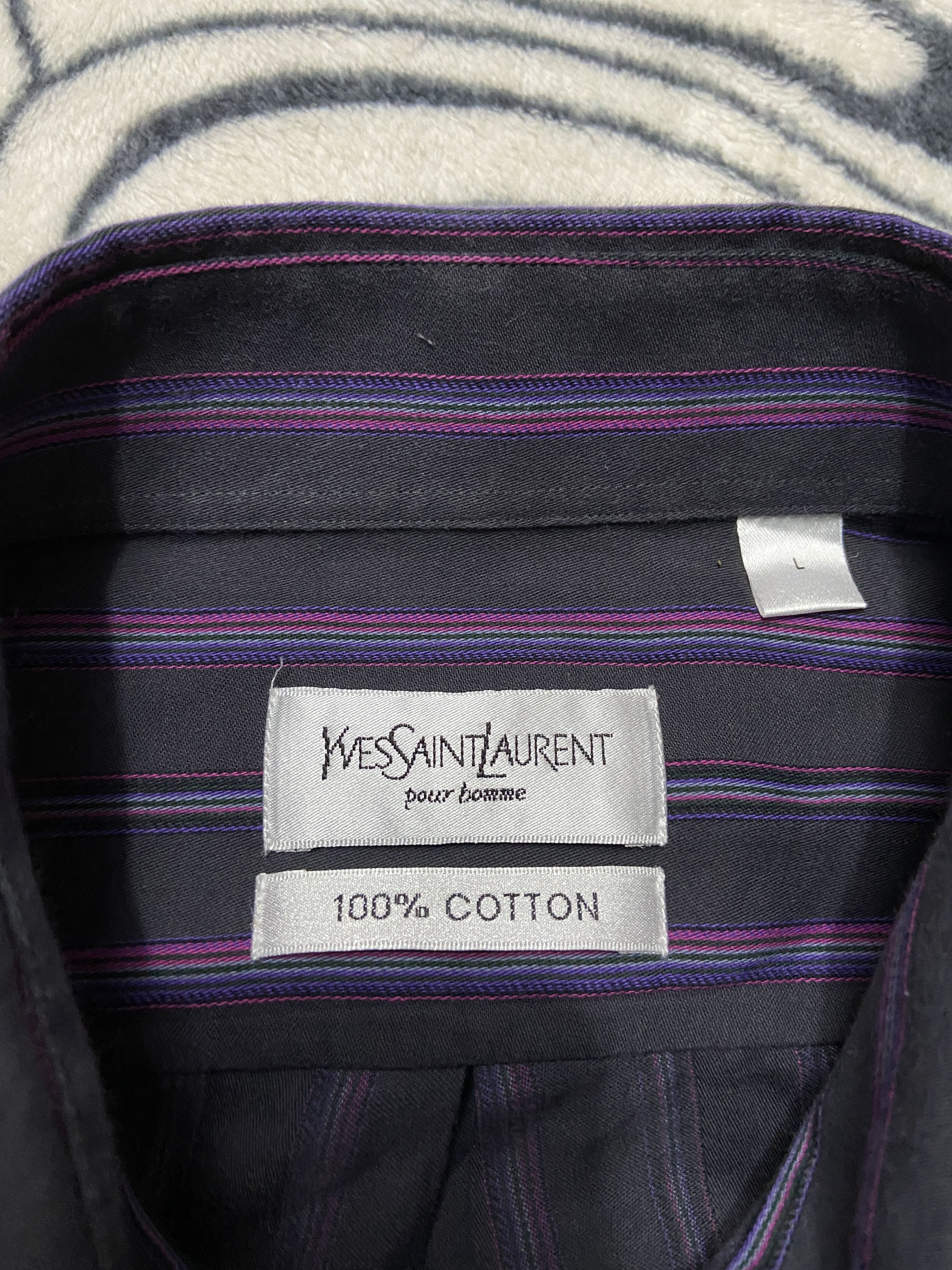 Yves Saint Laurent Yves Saint Laurent YSL Men's Long Sleeve Shirt Size US XL / EU 56 / 4 - 4 Thumbnail