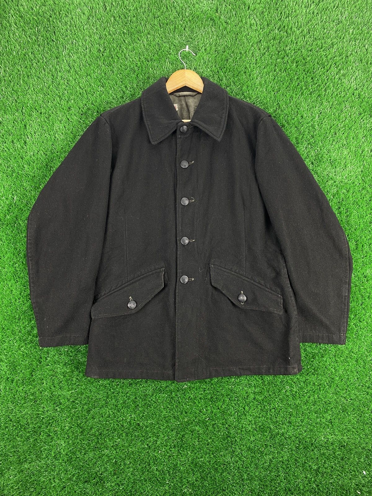 Vintage Vintage C48 Us Military Heavy Coat Black Size US L / EU 52-54 / 3 - 1 Thumbnail