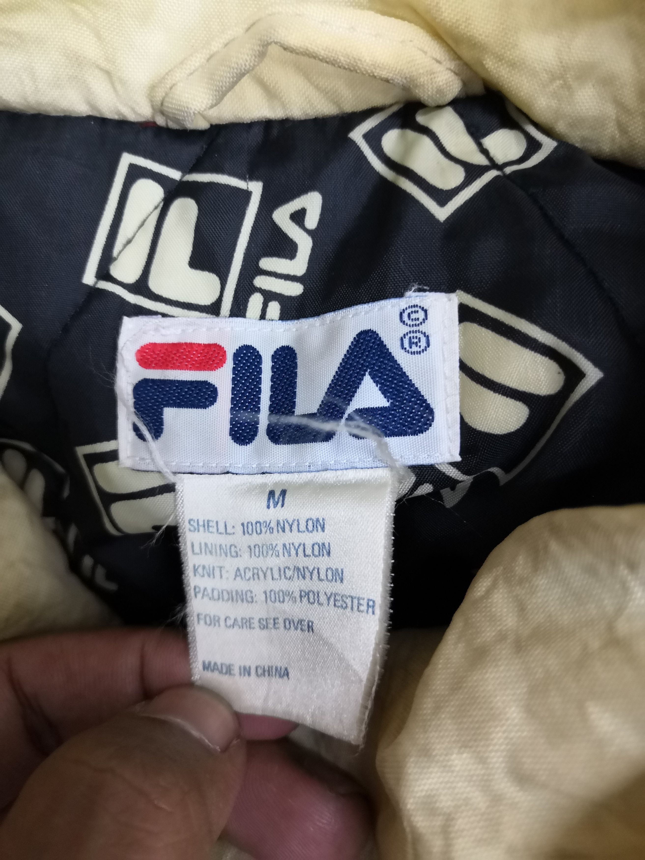 Fila × Vintage Vtg Fila Jacket Big Logo Hoodie Long Jacket Size US M / EU 48-50 / 2 - 9 Thumbnail