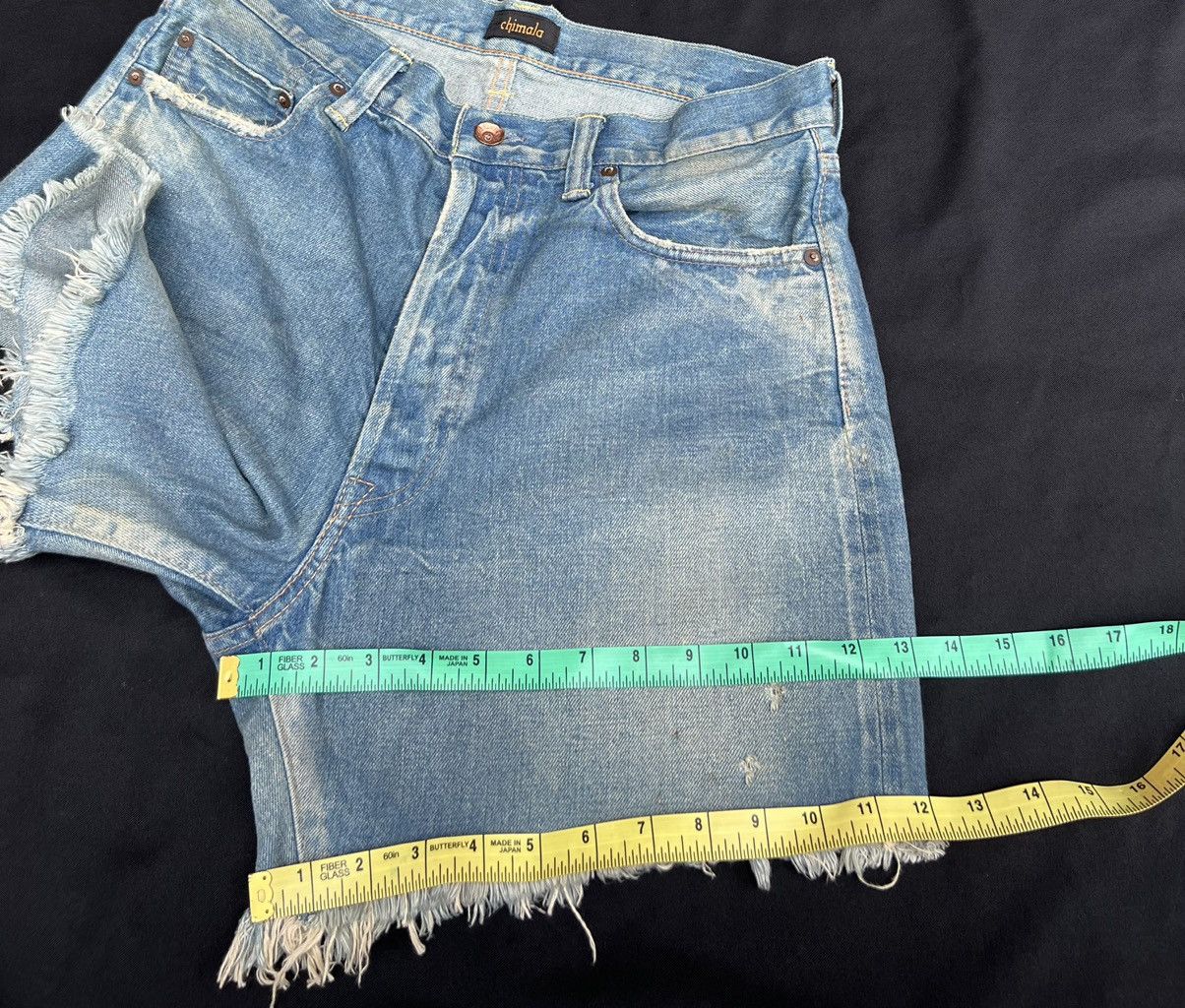 Chimala Chimala Japan Dirty Mud Denim Distressed Selvedge Short Pant Size US 33 - 3 Thumbnail