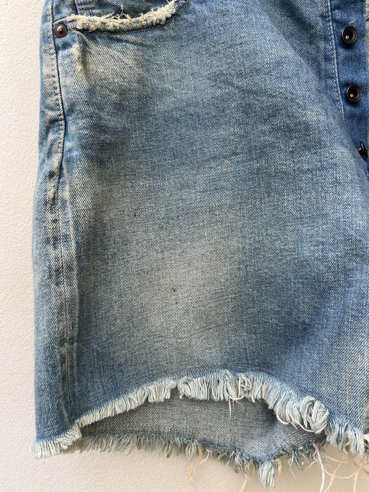 Chimala Chimala Japan Dirty Mud Denim Distressed Selvedge Short Pant Size US 33 - 9 Thumbnail
