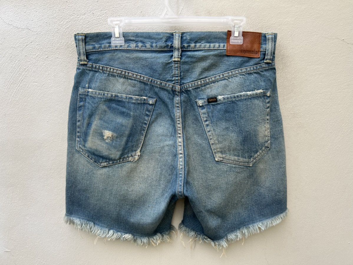 Chimala Chimala Japan Dirty Mud Denim Distressed Selvedge Short Pant Size US 33 - 15 Thumbnail