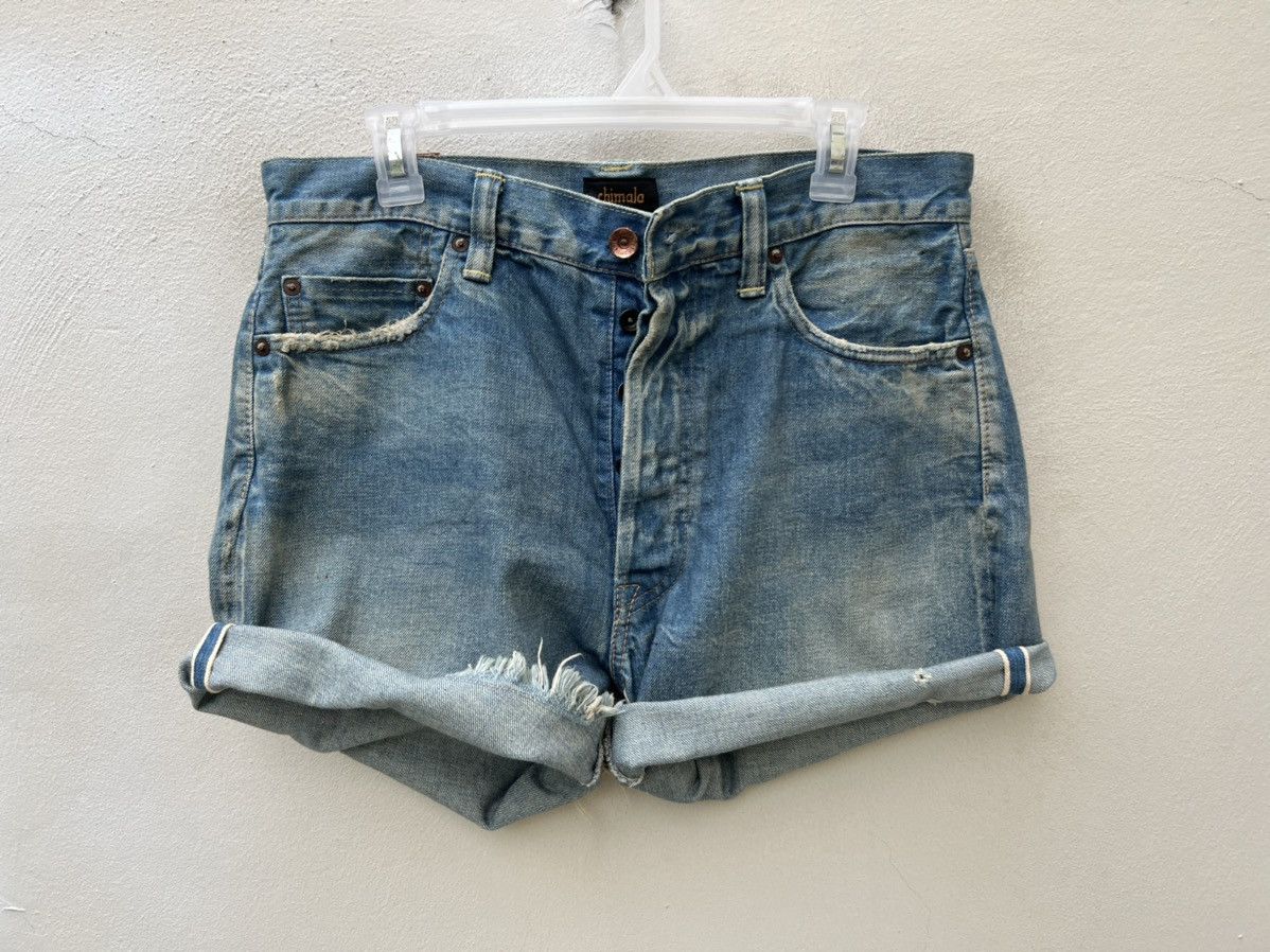 Chimala Chimala Japan Dirty Mud Denim Distressed Selvedge Short Pant Size US 33 - 14 Thumbnail