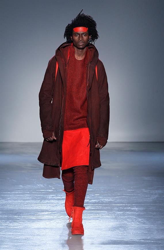 Boris Bidjan Saberi AW15 BORIS BIDJAN SABERI BLOOD RED 2 IN 1 COAT XL Size US XL / EU 56 / 4 - 1 Thumbnail