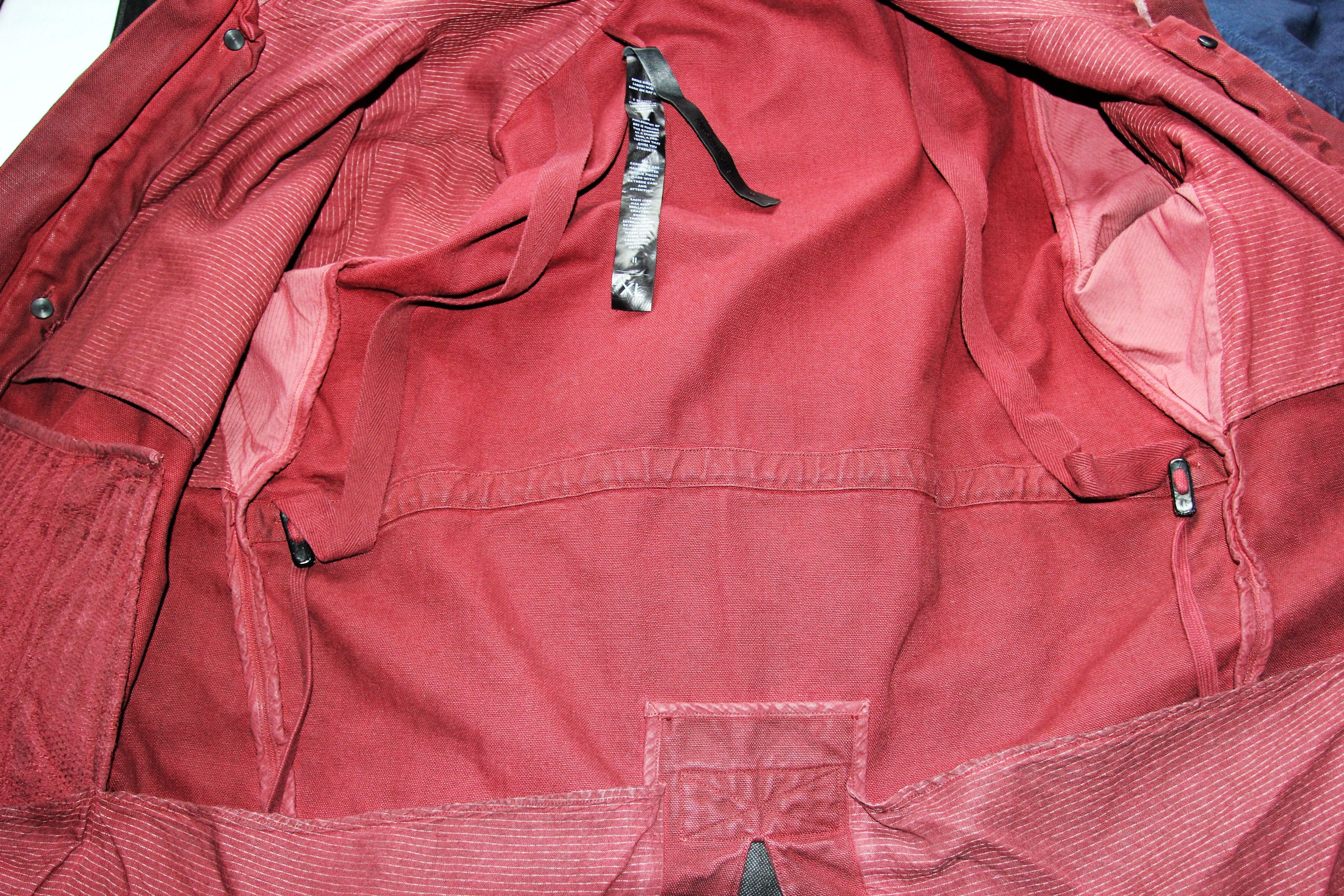 Boris Bidjan Saberi AW15 BORIS BIDJAN SABERI BLOOD RED 2 IN 1 COAT XL Size US XL / EU 56 / 4 - 17 Thumbnail