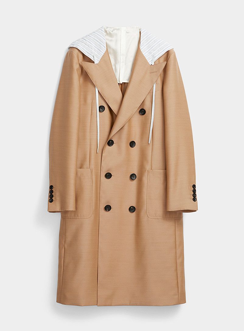 Lanvin BNWT SS20 LANVIN WOOL SILK BLEND HOODED COAT 48 Size US M / EU 48-50 / 2 - 18 Thumbnail
