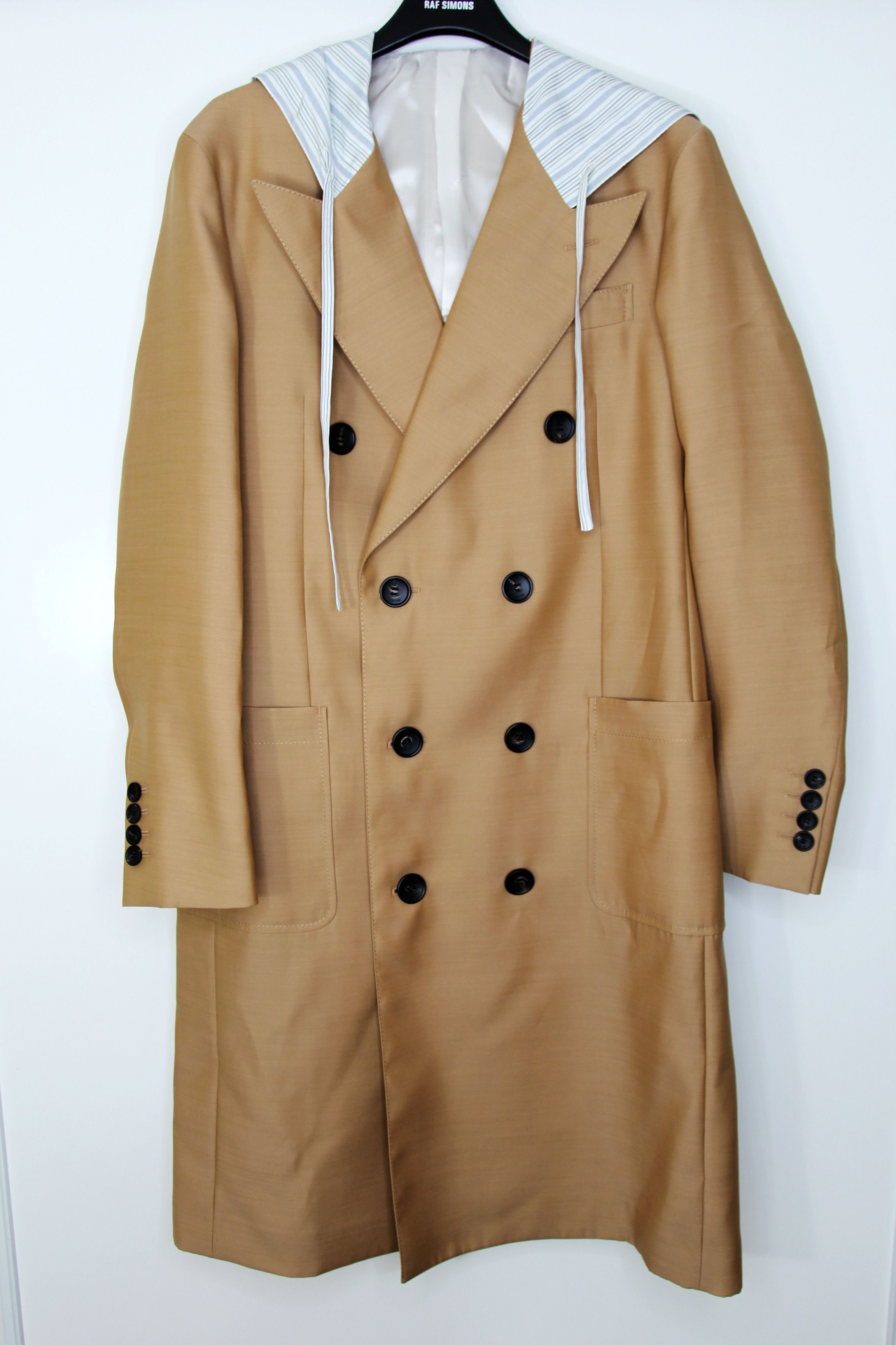 Lanvin BNWT SS20 LANVIN WOOL SILK BLEND HOODED COAT 48 Size US M / EU 48-50 / 2 - 2 Thumbnail