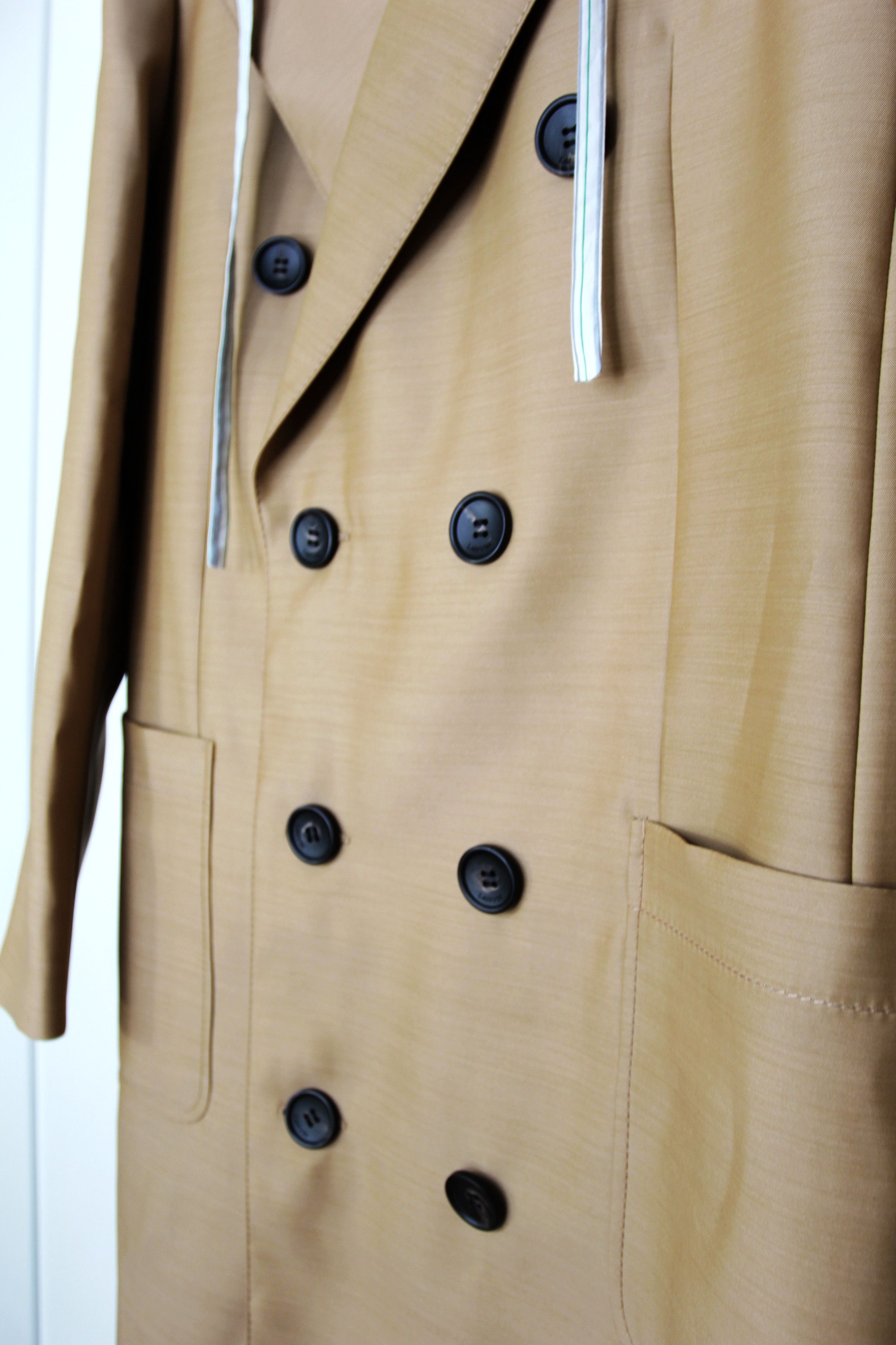 Lanvin BNWT SS20 LANVIN WOOL SILK BLEND HOODED COAT 48 Size US M / EU 48-50 / 2 - 6 Thumbnail