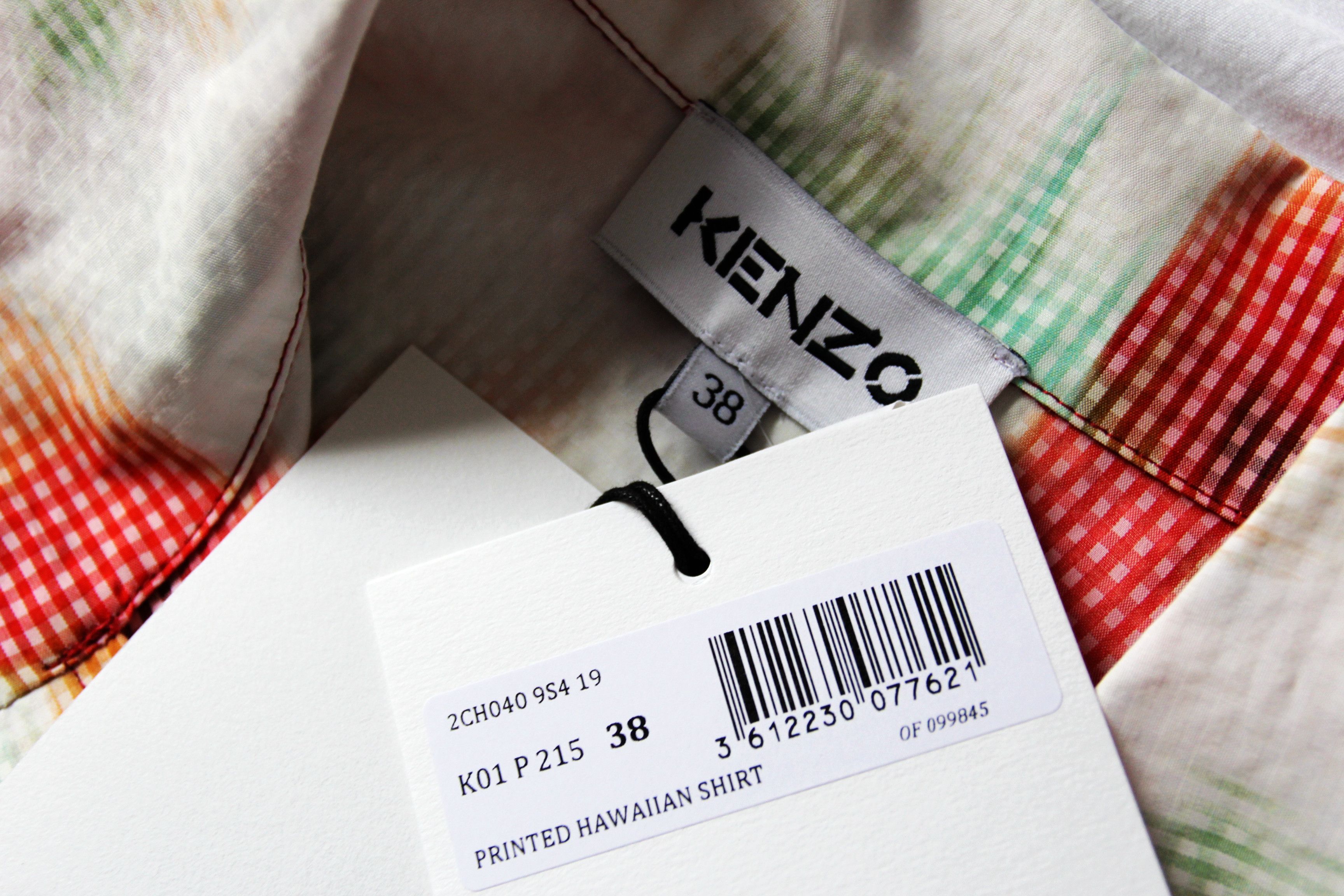 Kenzo BNWT SS21 KENZO PRINTED HAWAIIAN SHIRT 38 Size US M / EU 48-50 / 2 - 8 Thumbnail