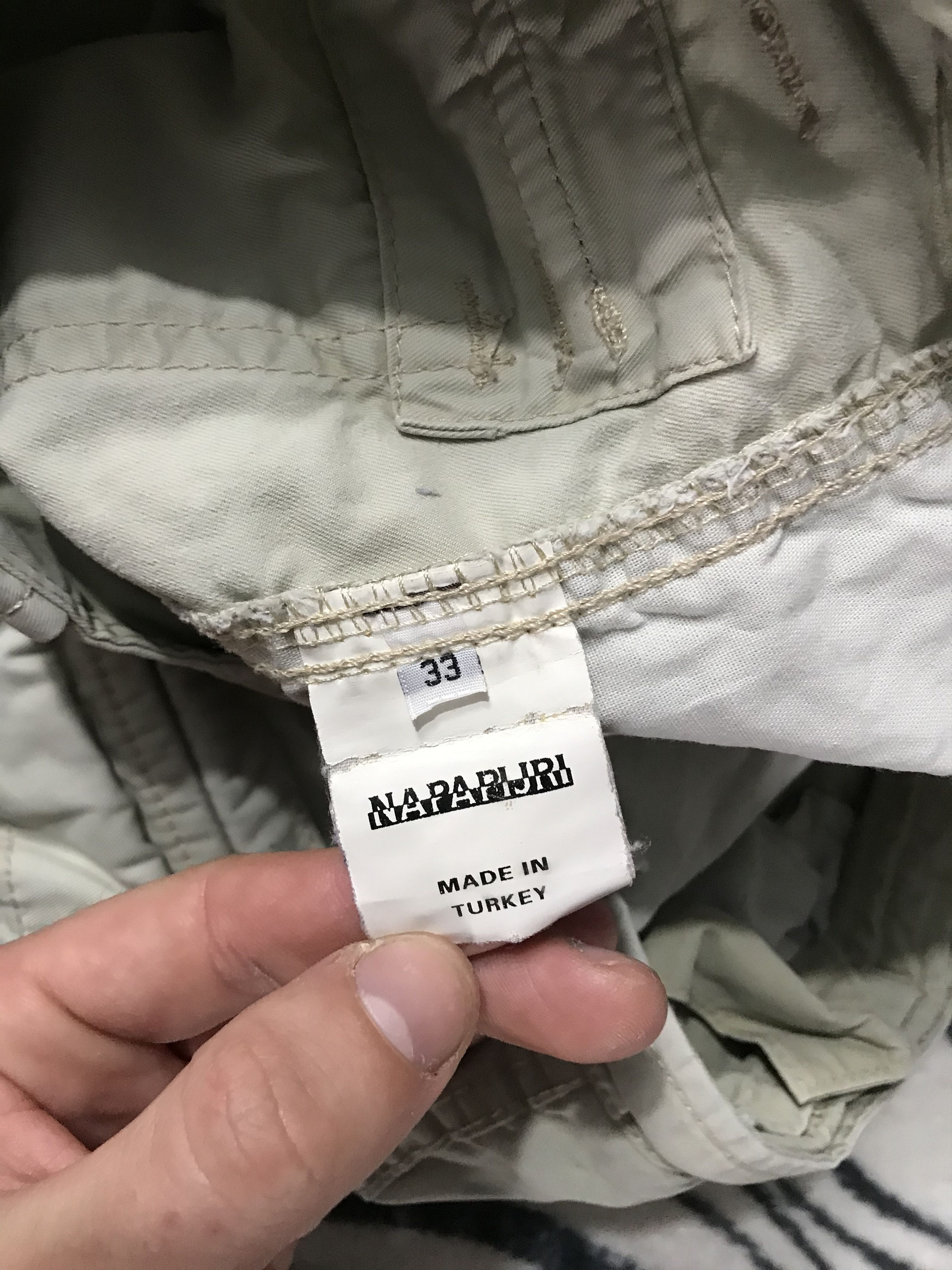 Napapijri × Vintage Napapijri Vintage Mens Cargo Shorts Size US 33 - 6 Thumbnail