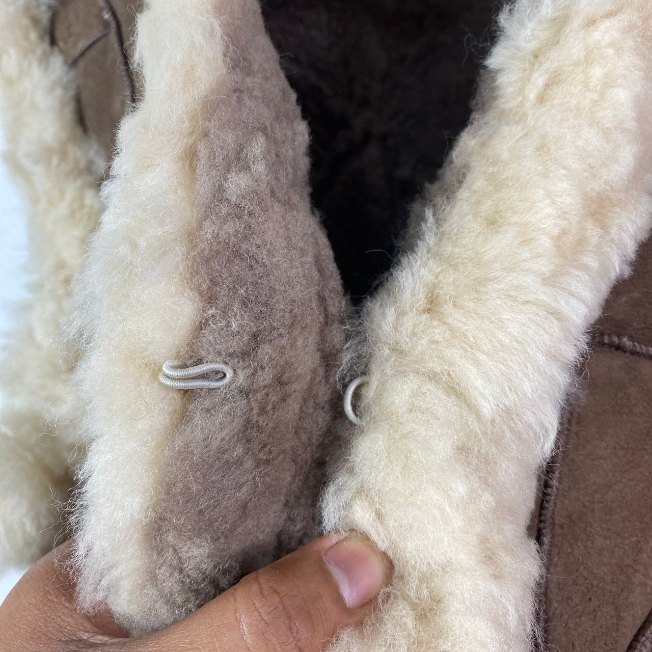 If Six Was Nine × Japanese Brand × Le Grande Bleu (L.G.B.) Patchwork Sheep Leather Shearling Vest Jacket Size XS / US 0-2 / IT 36-38 - 4 Thumbnail
