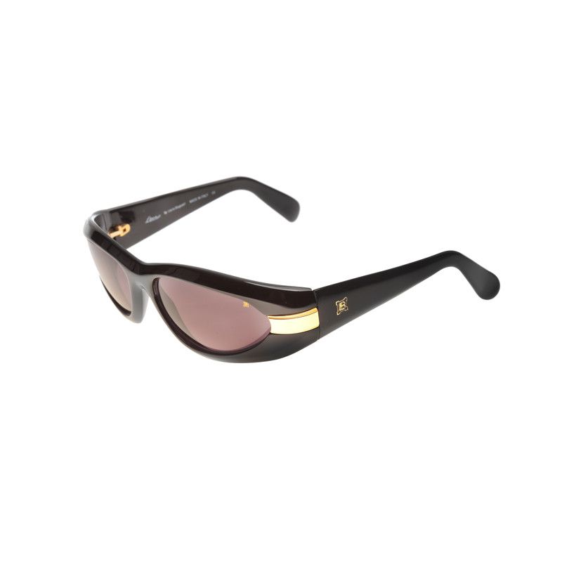 Laura Biagiotti Laura Biagiotti 90's Black & Gold Oval Sunglasses Size ONE SIZE - 1 Thumbnail