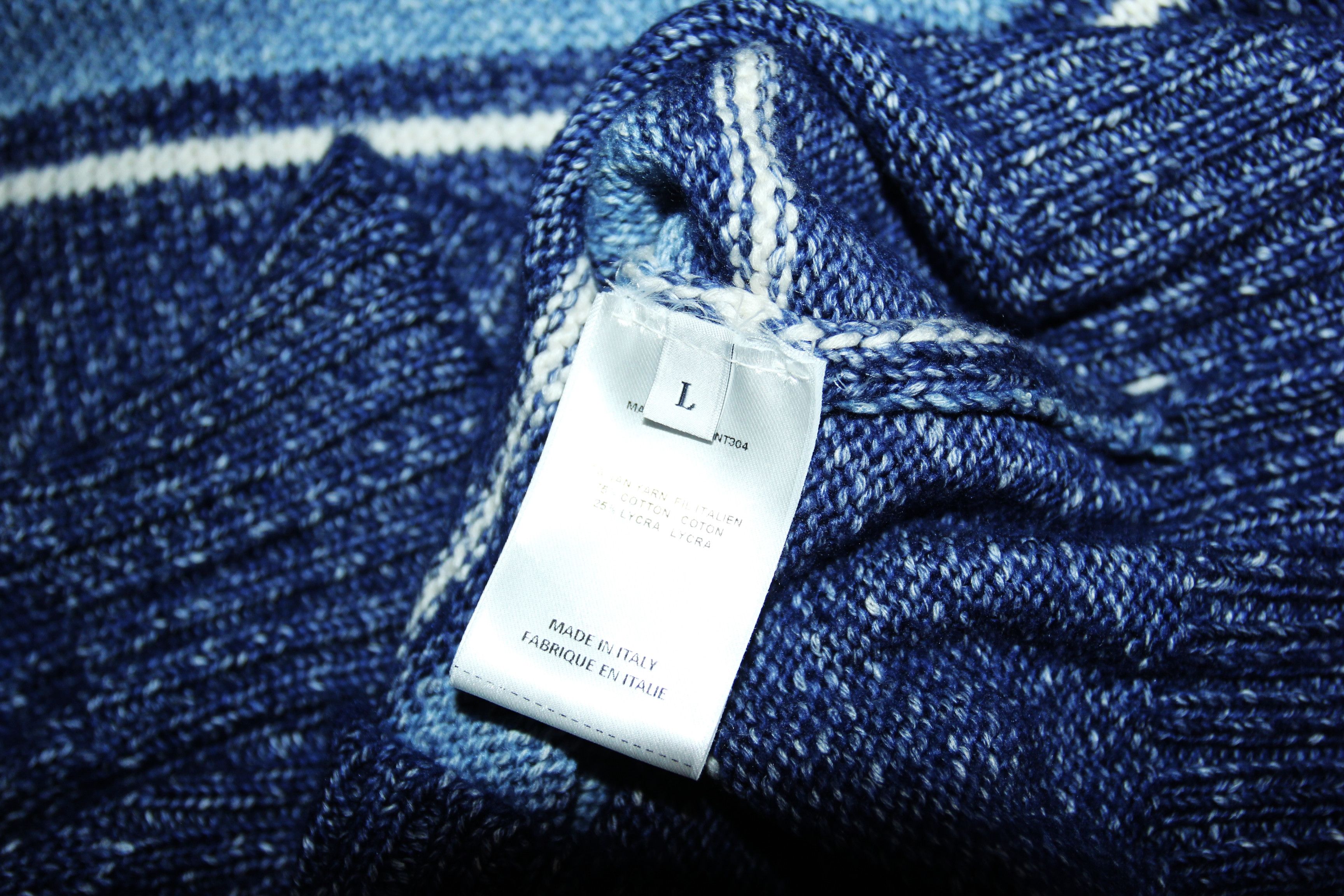 BNWT SS22 OFFICINE GENERALE MARCO HTR STRIPED SWEATER L