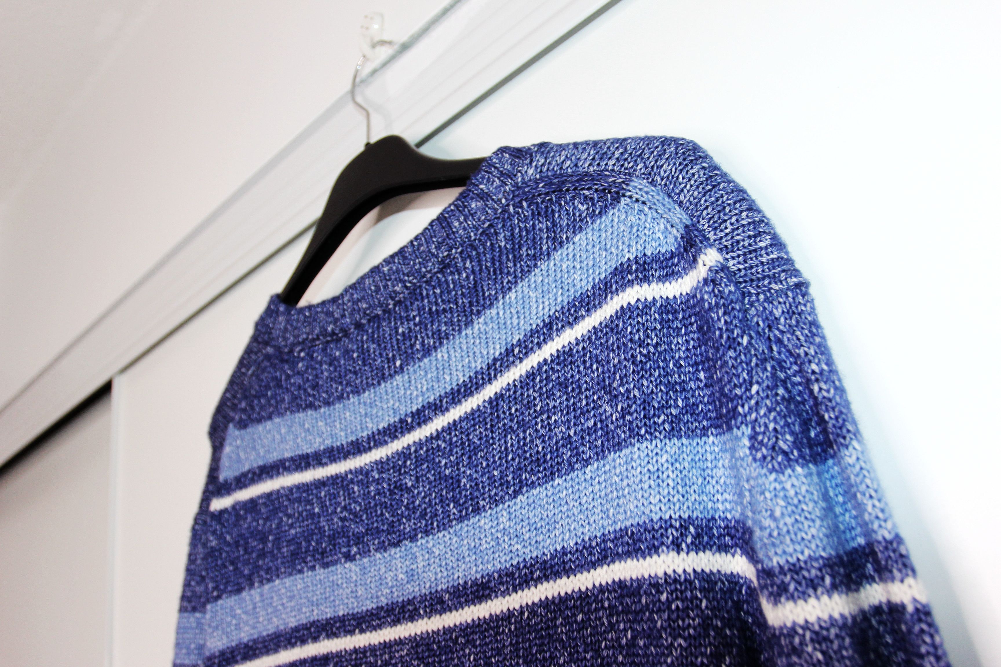 BNWT SS22 OFFICINE GENERALE MARCO HTR STRIPED SWEATER L