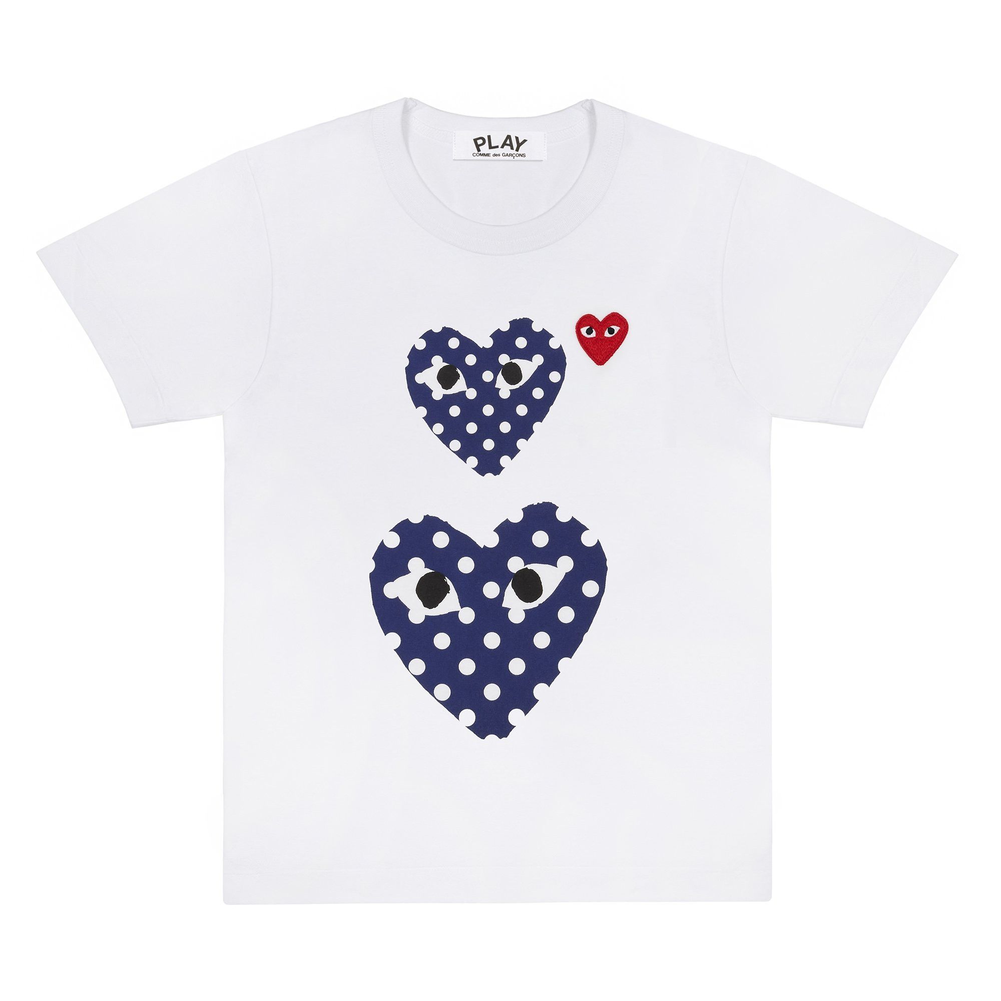 Comme des Garcons PLAY BNWT AW20 COMME DES GARCONS PLAY POLKA DOT 2HEART TSHIRT S Size US S / EU 44-46 / 1 - 13 Thumbnail