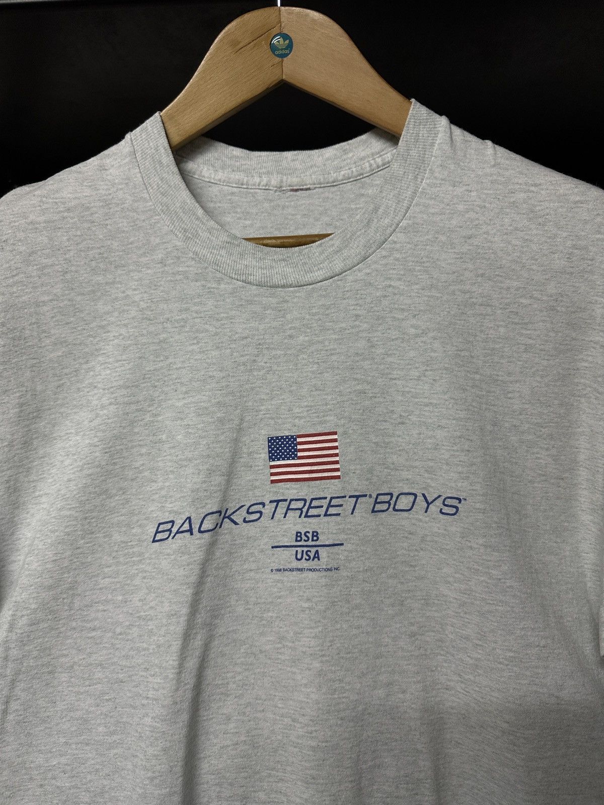 Vintage 90s Backstreet Boys Canter Flag Logo Tee