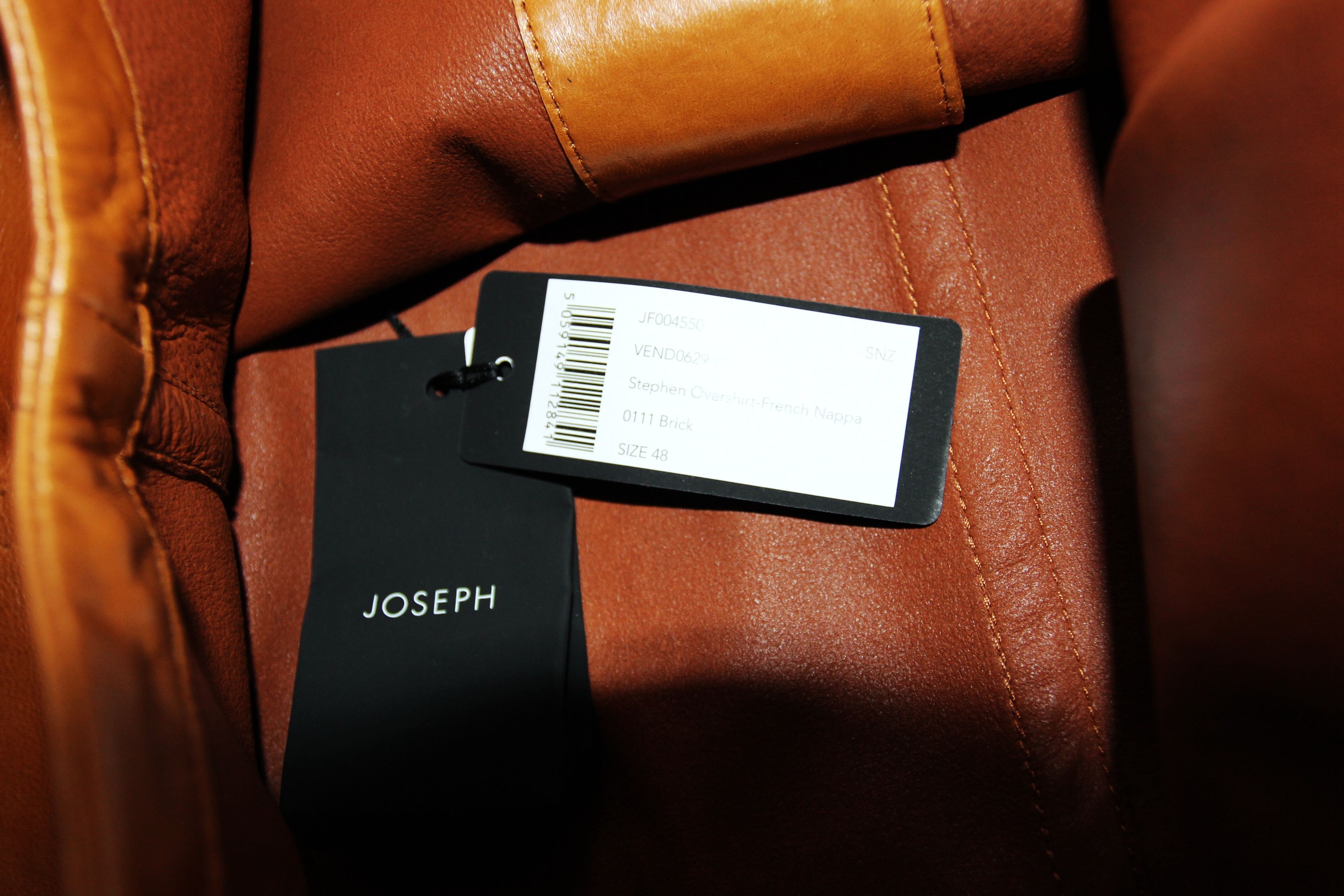 Joseph BNWT SS20 JOSEPH STEPHEN LEATHER OVERSHIRT JACKET 48 Size US M / EU 48-50 / 2 - 8 Thumbnail