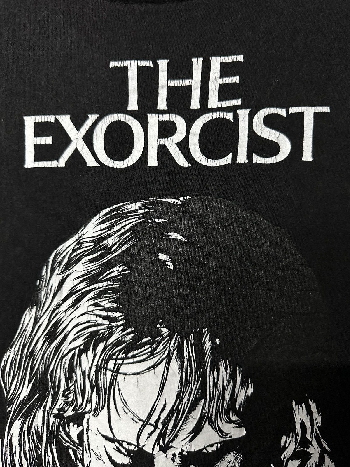 Expert Horror Vintage Movie The Exorcist Bootleg By Broadway Faded Tee Size US XXL / EU 58 / 5 - 5 Thumbnail