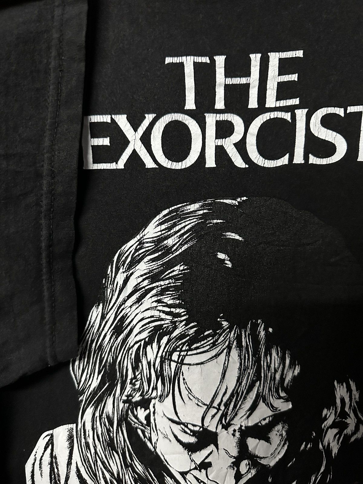 Expert Horror Vintage Movie The Exorcist Bootleg By Broadway Faded Tee Size US XXL / EU 58 / 5 - 9 Thumbnail