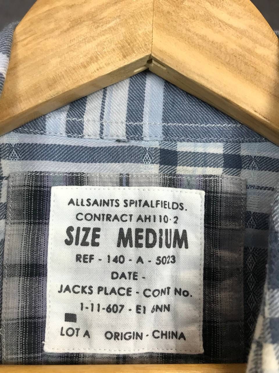 Allsaints Allsaints luxury streetwear vintage shirt Size US M / EU 48-50 / 2 - 3 Thumbnail