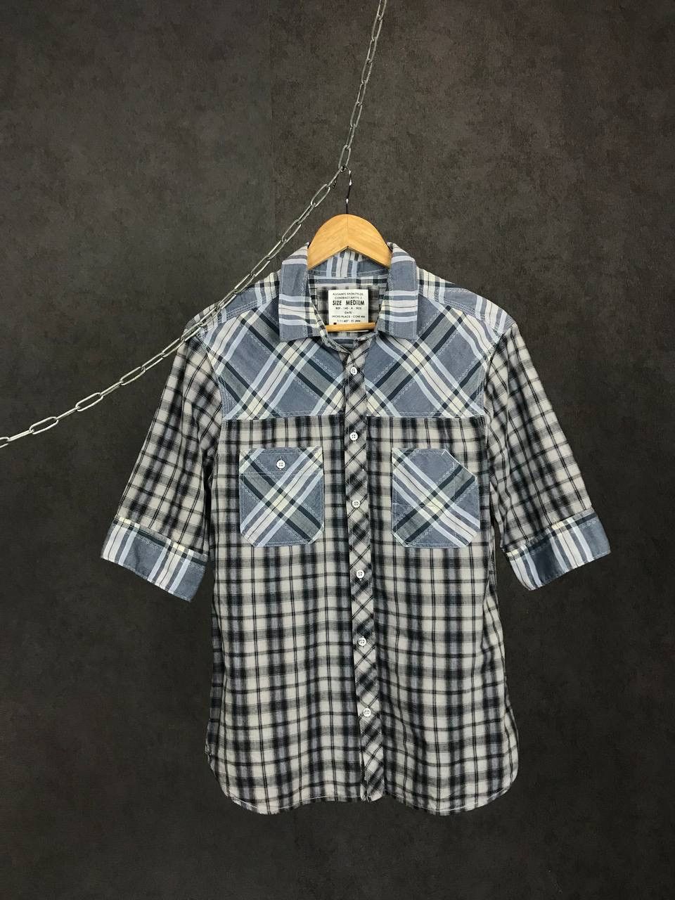 Allsaints Allsaints luxury streetwear vintage shirt Size US M / EU 48-50 / 2 - 1 Thumbnail