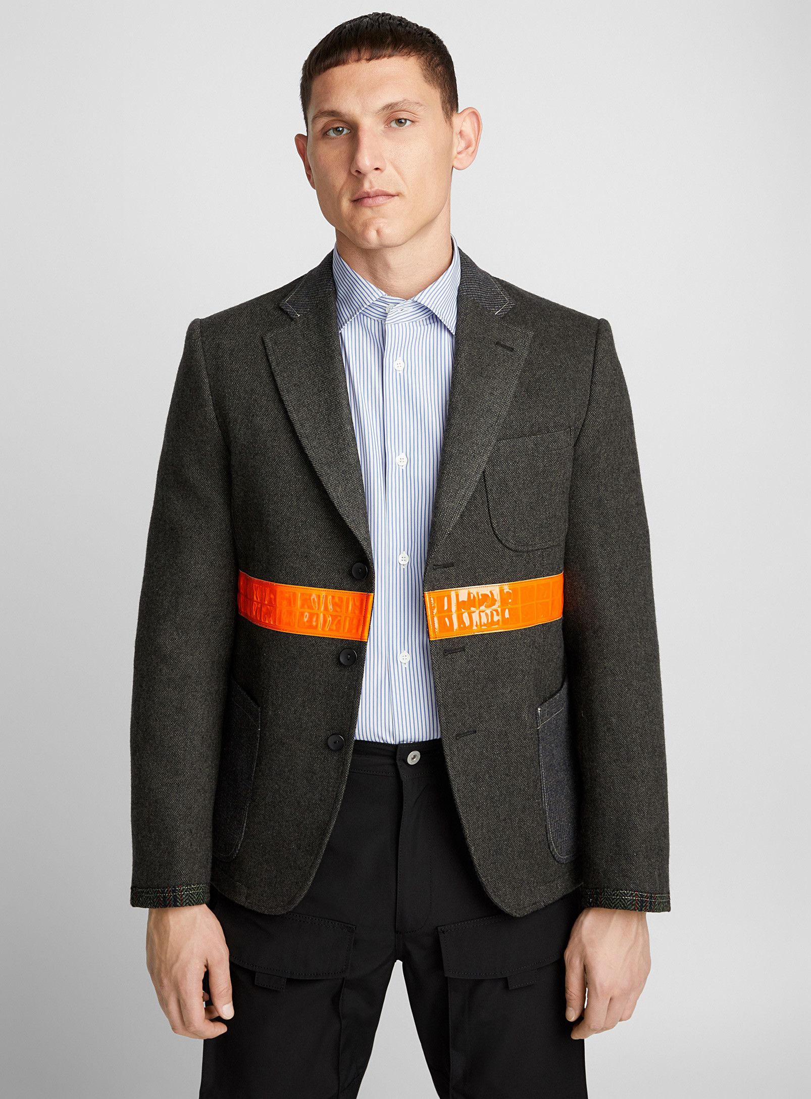 image of Aw18 Junya Watanabe Dual-Function Jacket Blazer L in Grey, Men's (Size Large)