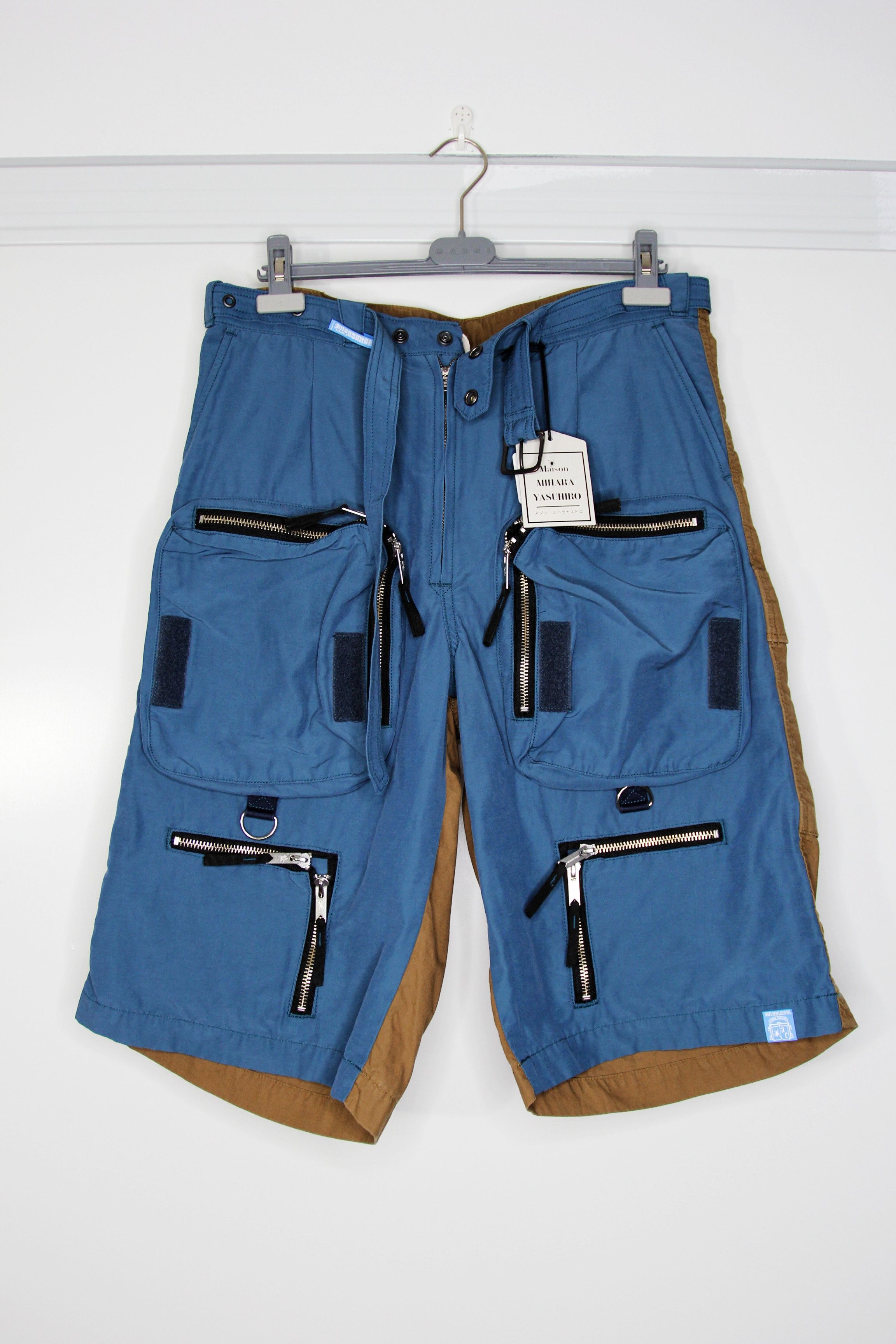 Maison MIHARA YASUHIRO BNWT SS20 MIHARAYASUHIRO SPLIT CARGO SHORTS 50 Size US 34 / EU 50 - 2 Thumbnail