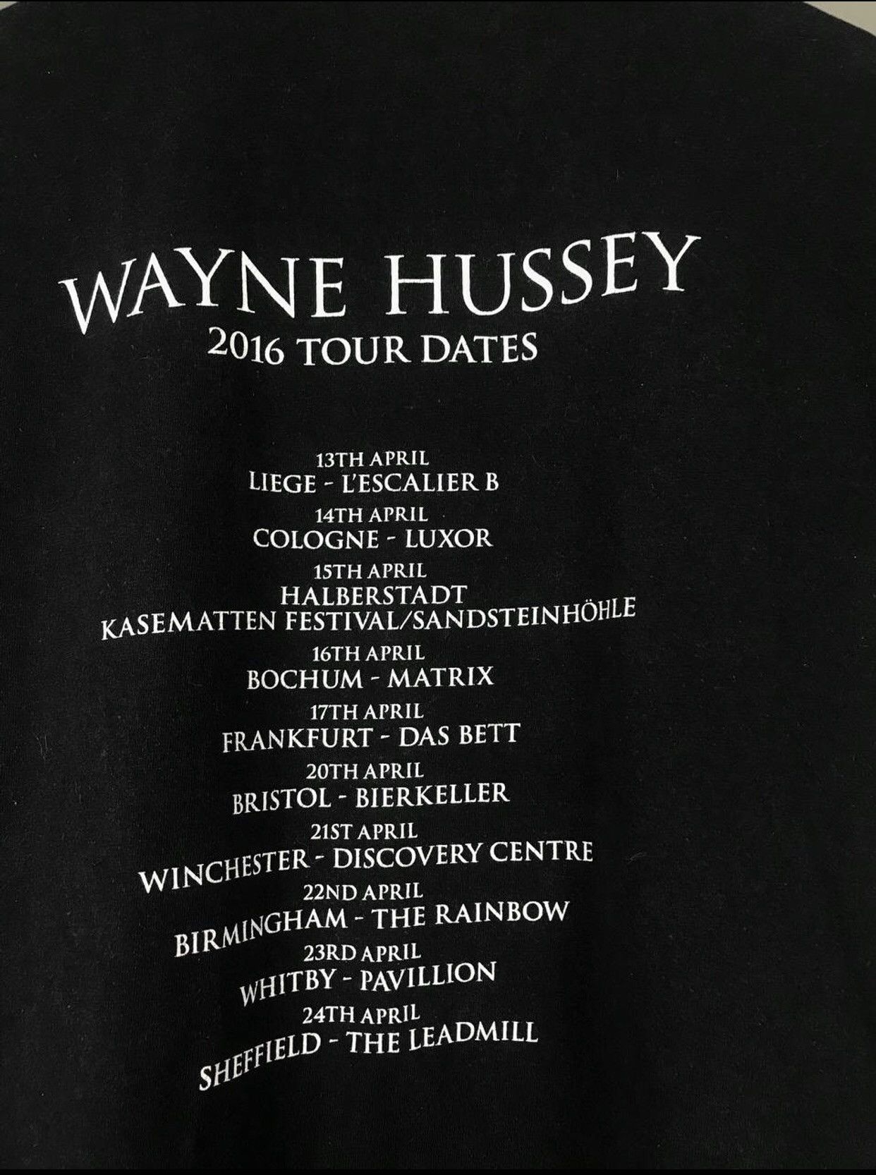 Band Tees × Vintage Wayne Hussey vintage rock band tour tee Size US M / EU 48-50 / 2 - 7 Thumbnail