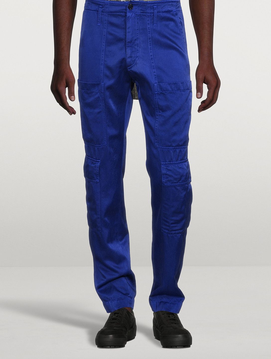 image of Ss22 Dries Van Noten Pray Pants 48 in Blue, Men's (Size 32)