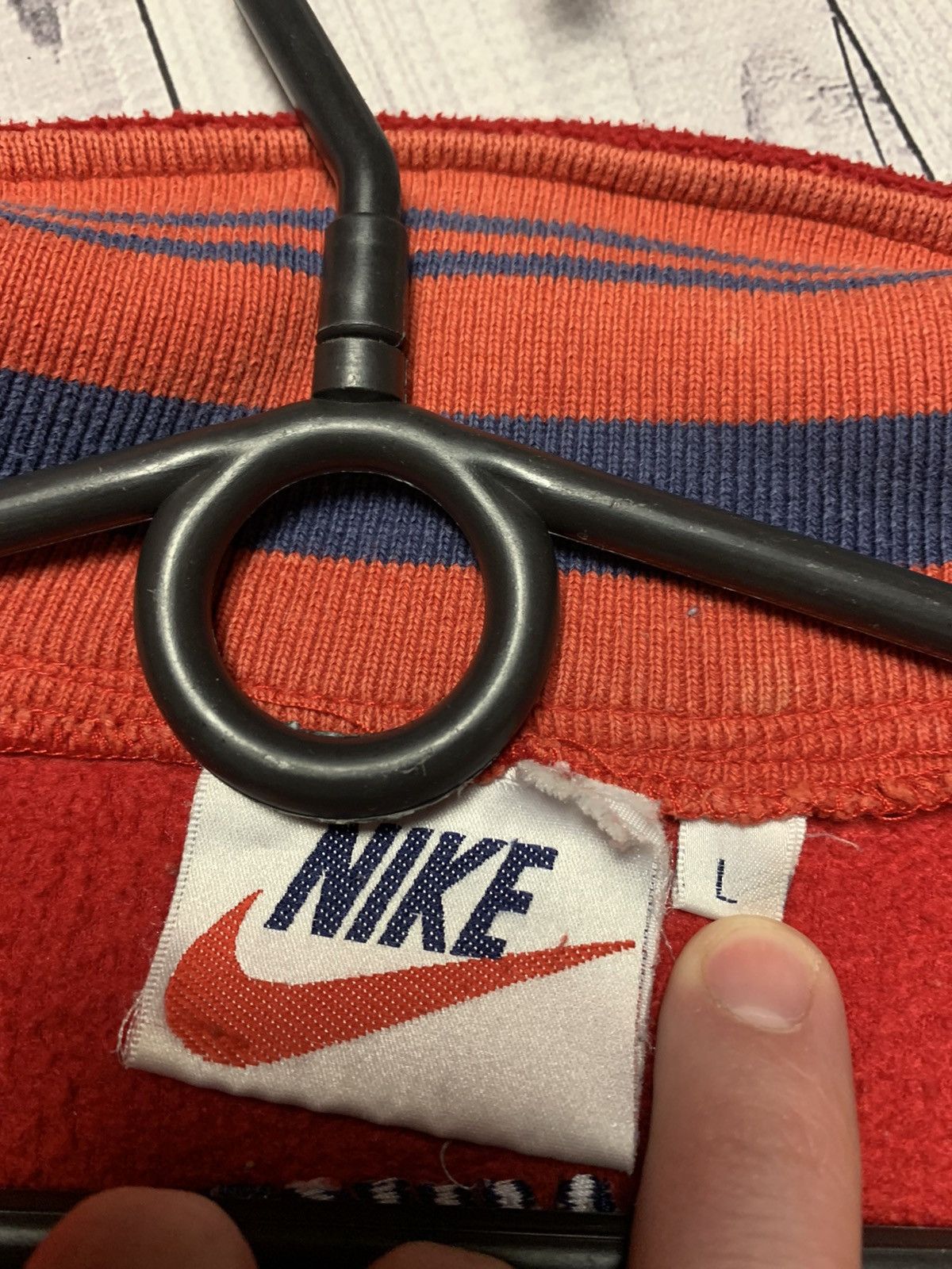 Nike × Vintage Vintage Nike fleece sweatshirt zip size L Size US L / EU 52-54 / 3 - 5 Thumbnail