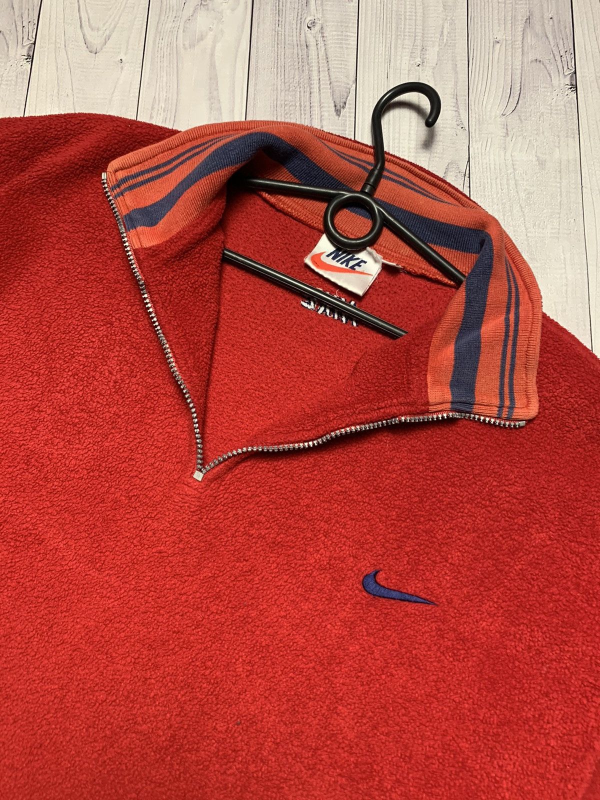 Nike × Vintage Vintage Nike fleece sweatshirt zip size L Size US L / EU 52-54 / 3 - 4 Thumbnail