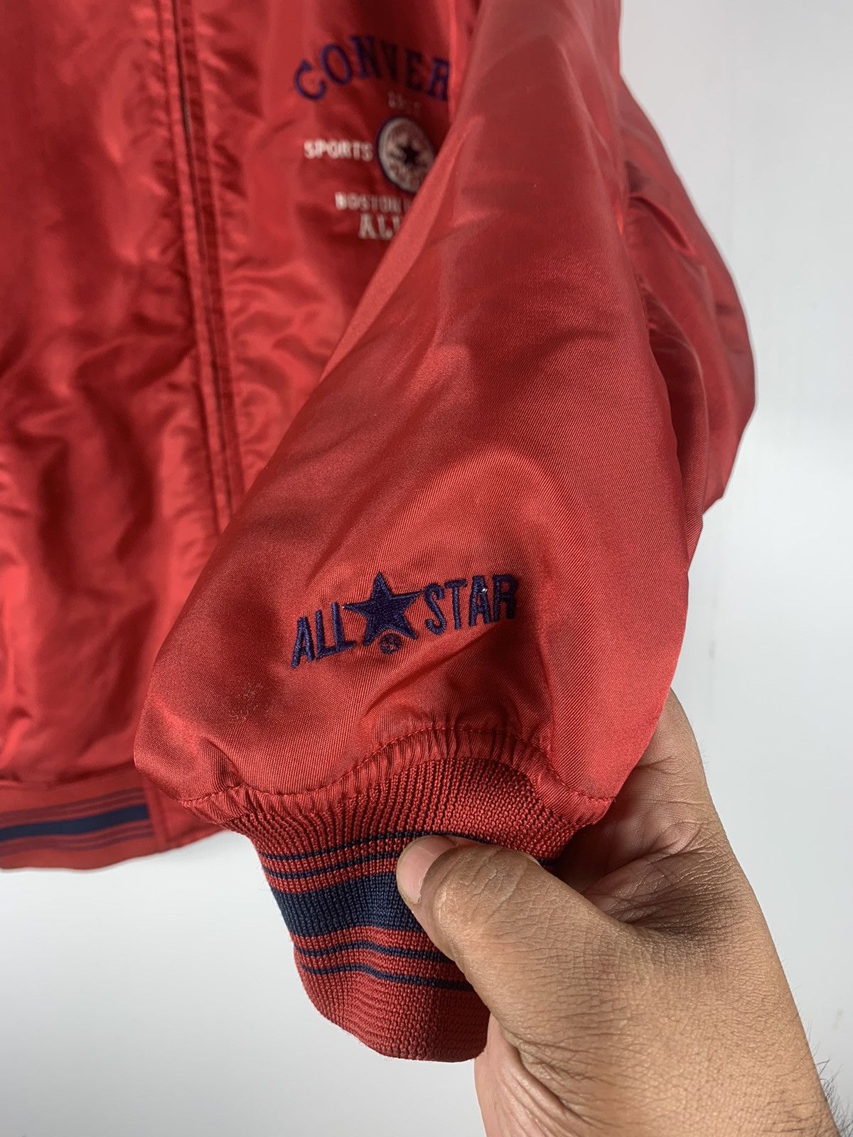 Converse Vintage Converse Bomber Jacket Embroidered Sweater Size US L / EU 52-54 / 3 - 4 Thumbnail