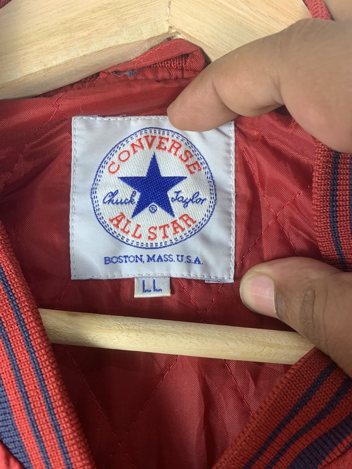 Converse Vintage Converse Bomber Jacket Embroidered Sweater Size US L / EU 52-54 / 3 - 5 Thumbnail
