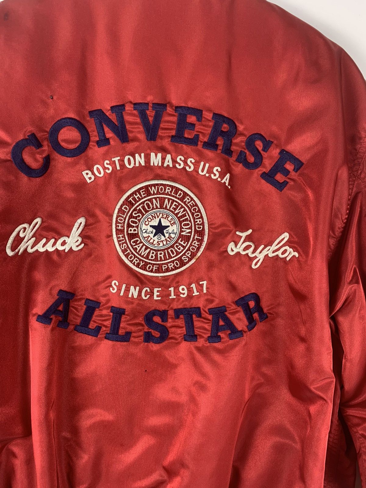 Converse Vintage Converse Bomber Jacket Embroidered Sweater Size US L / EU 52-54 / 3 - 7 Thumbnail