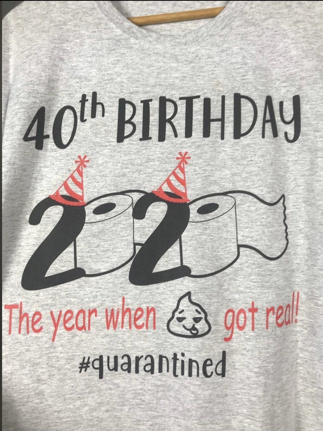 Other × Vintage Quarantined 2020 humor vintage streetwear gray tee Size US L / EU 52-54 / 3 - 3 Thumbnail