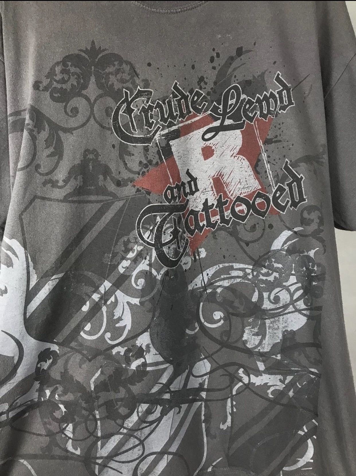WWE WWE vintage wrestling overprinted gray tee Size US XL / EU 56 / 4 - 3 Thumbnail