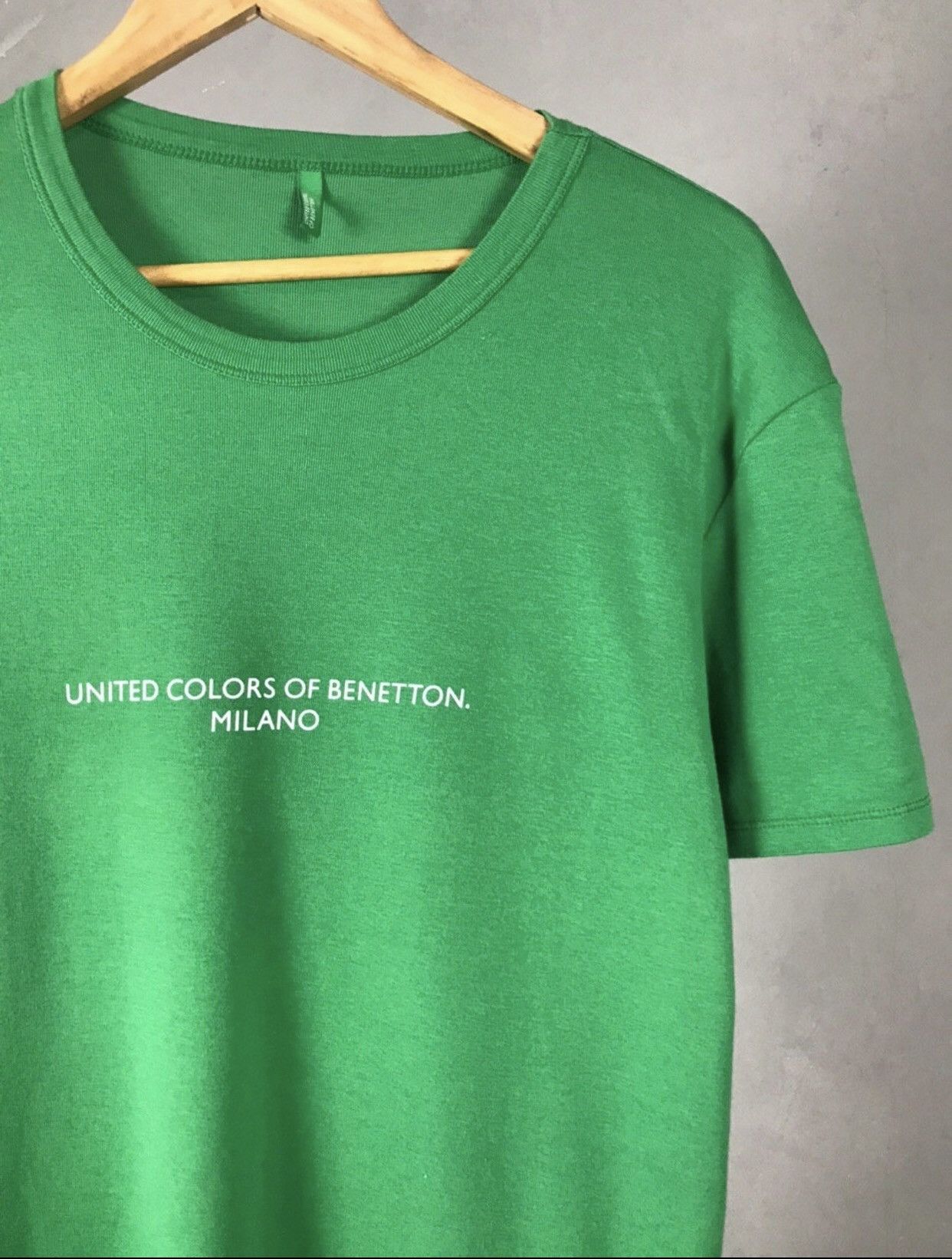 Benetton United Colors of Benetton green tee Size US L / EU 52-54 / 3 - 2 Thumbnail