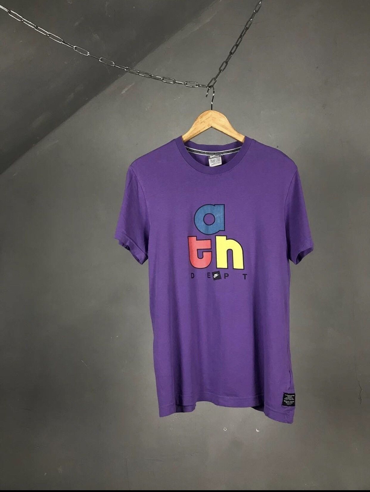 Nike × Vintage Nike swoosh streetwear vintage athdept tee Size US M / EU 48-50 / 2 - 1 Thumbnail
