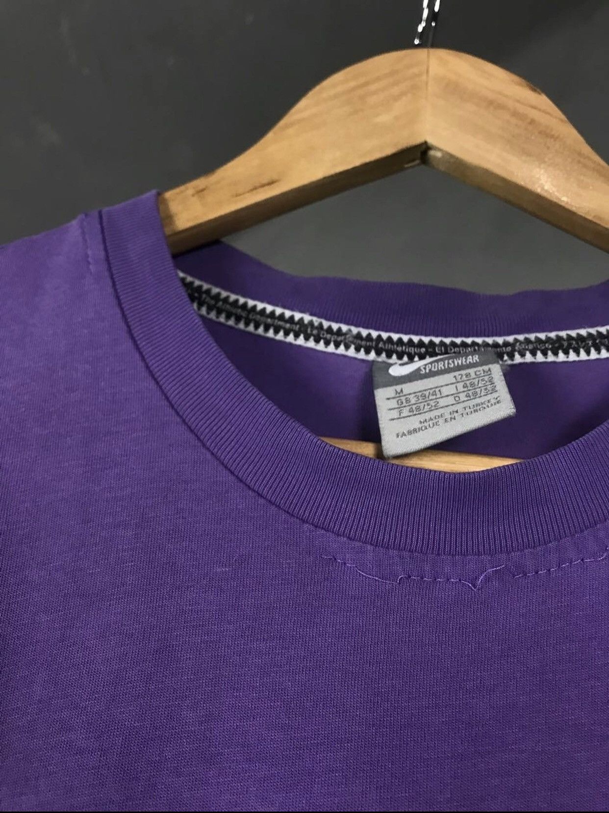 Nike × Vintage Nike swoosh streetwear vintage athdept tee Size US M / EU 48-50 / 2 - 12 Thumbnail