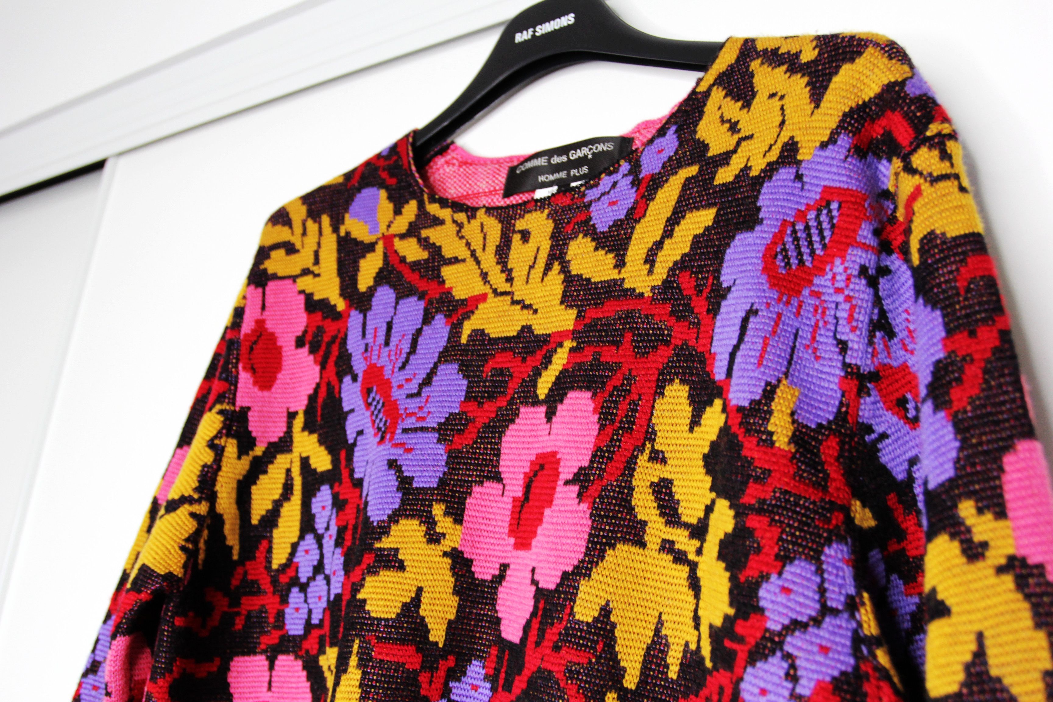 Comme des Garcons Homme Plus BNWT SS22 COMME DES GARCONS HOMME PLUS FLORAL SWEATER S Size US S / EU 44-46 / 1 - 4 Thumbnail