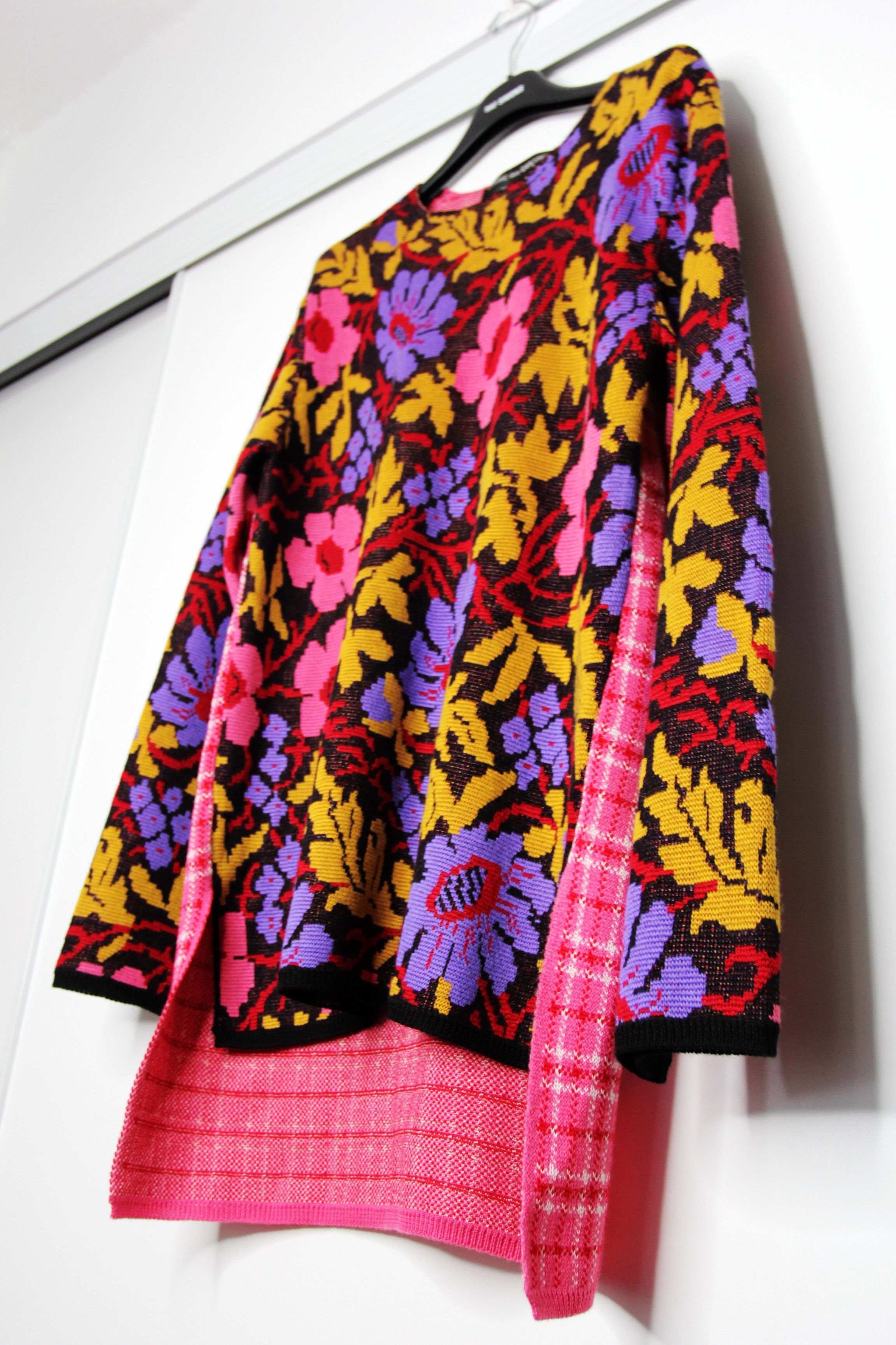 Comme des Garcons Homme Plus BNWT SS22 COMME DES GARCONS HOMME PLUS FLORAL SWEATER S Size US S / EU 44-46 / 1 - 5 Thumbnail
