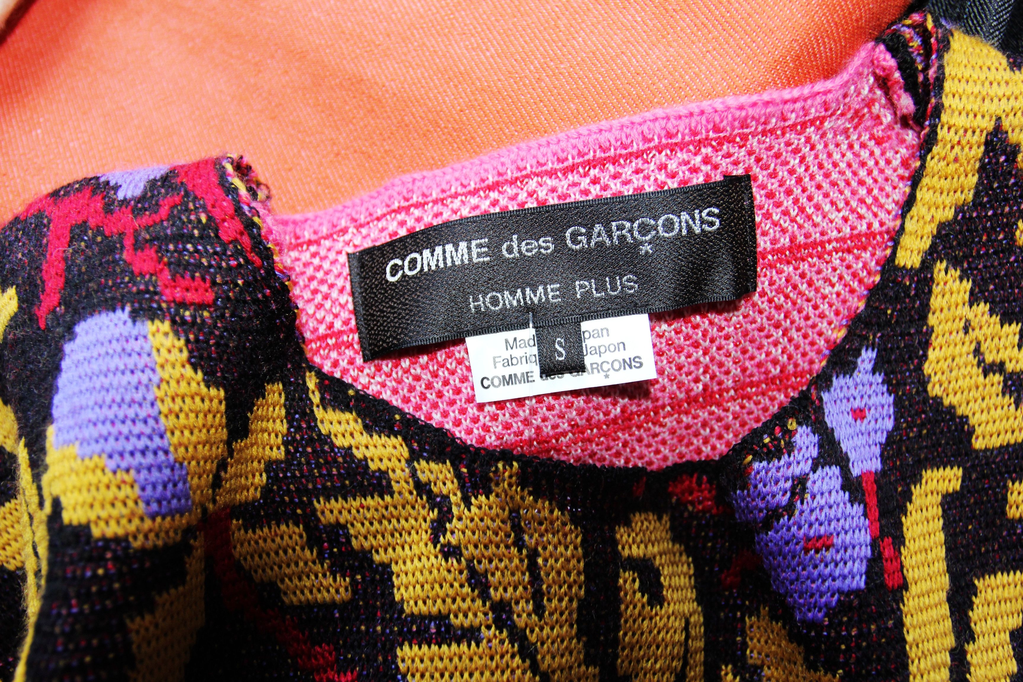 Comme des Garcons Homme Plus BNWT SS22 COMME DES GARCONS HOMME PLUS FLORAL SWEATER S Size US S / EU 44-46 / 1 - 8 Thumbnail