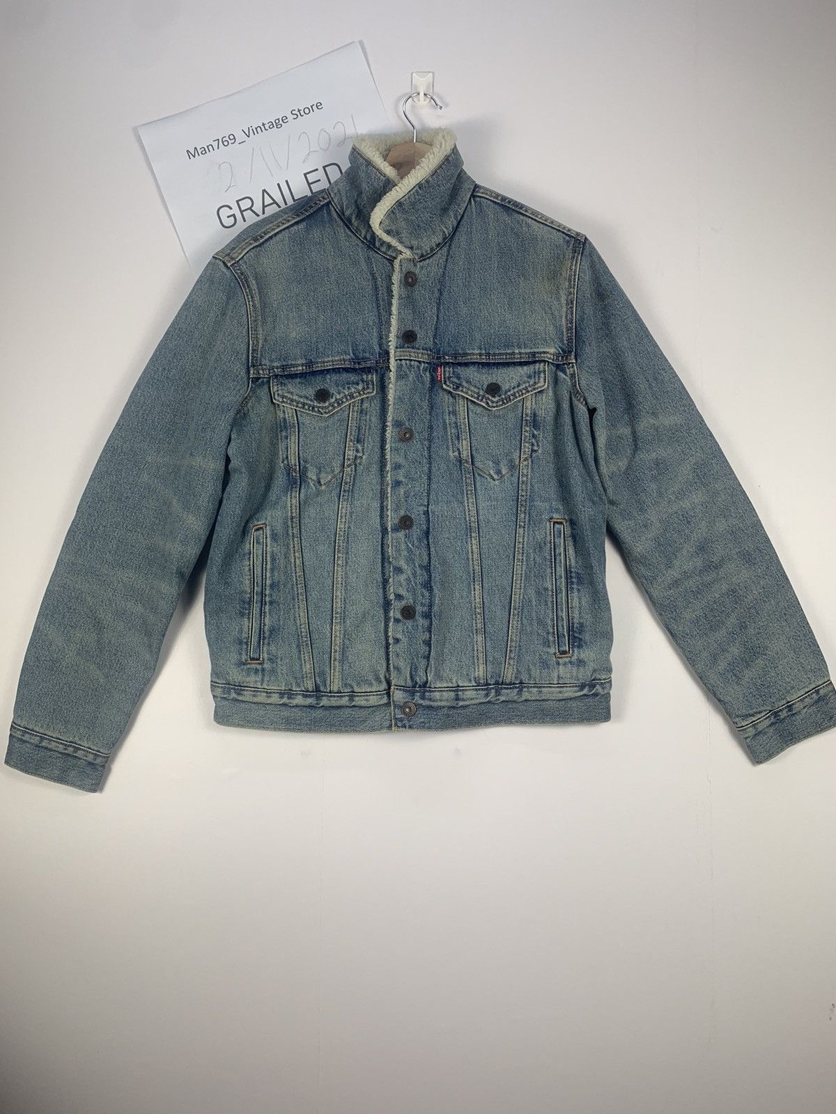 Levi's × Vintage Vintage Levi’s Denim Jacket Sherpa Trucker Size US S / EU 44-46 / 1 - 1 Thumbnail