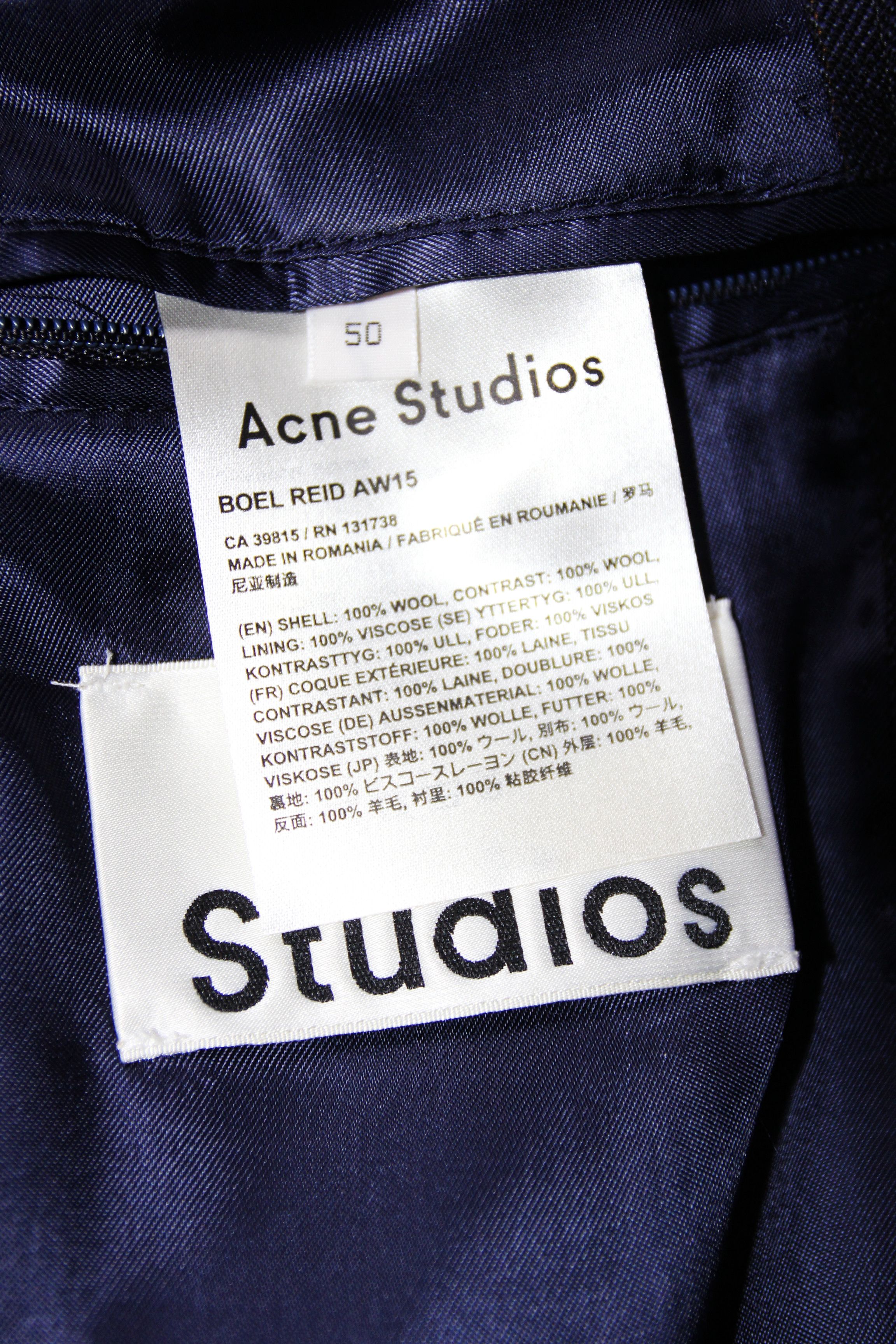 Acne Studios AW15 ACNE STUDIOS BOEL RAID NAVY DETACHABLE COAT 50 Size US M / EU 48-50 / 2 - 19 Thumbnail