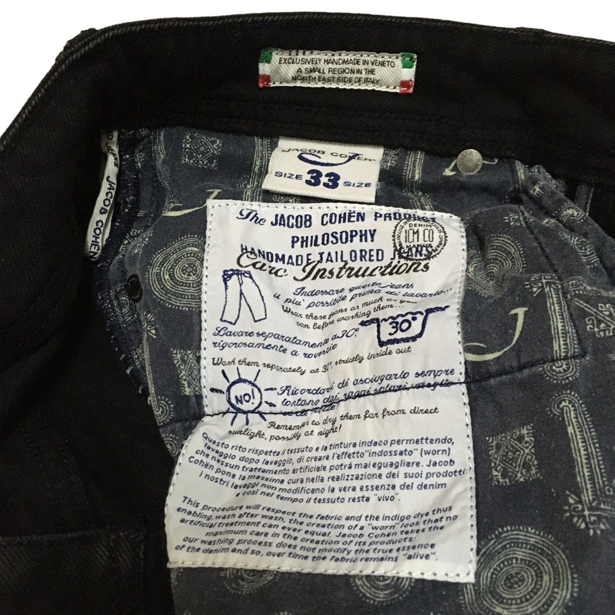 Rare Design Brand Jacob Cohen Handmade Italy Pants 2000s