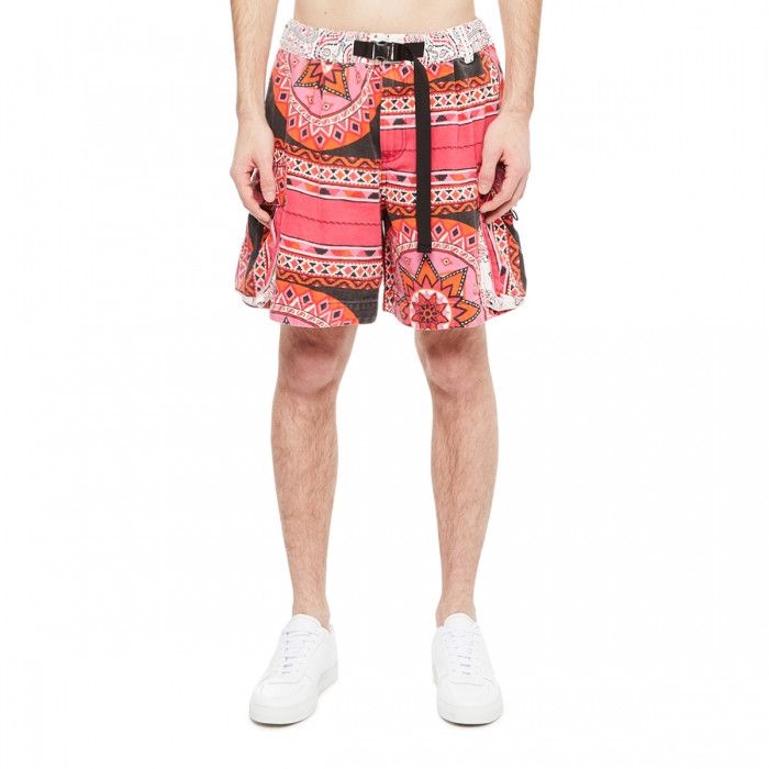 Sacai BNWT SS22 SACAI PINK GEOMETRIC PRINTED SHORTS 1 Size US 30 / EU 46 - 1 Thumbnail