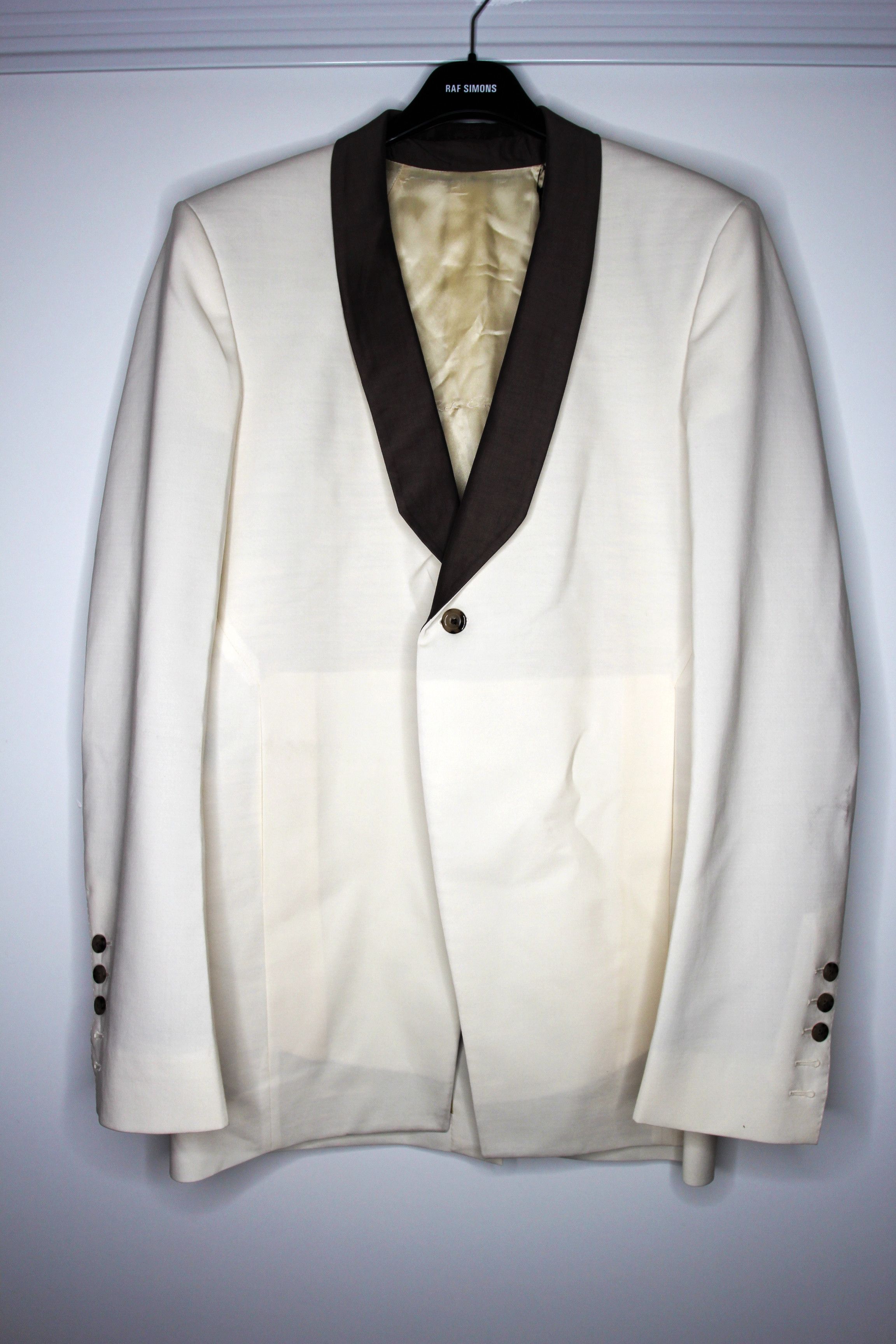 Rick Owens BNWT SS22 RICK OWENS "FOACHINE" WALRUS TUX JACKET 50 Size US M / EU 48-50 / 2 - 2 Thumbnail