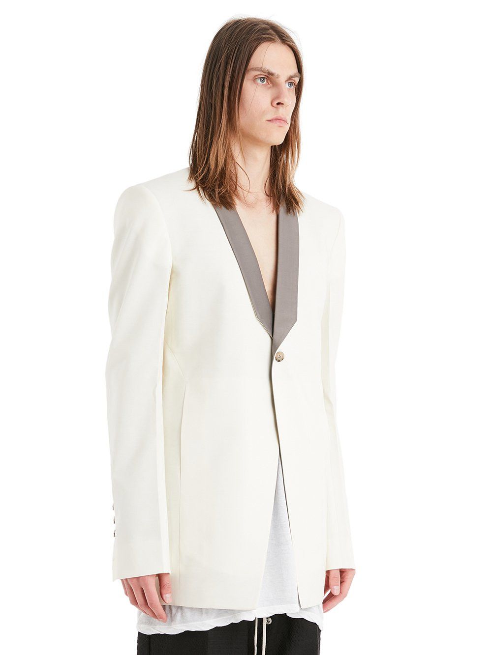 Rick Owens BNWT SS22 RICK OWENS "FOACHINE" WALRUS TUX JACKET 50 Size US M / EU 48-50 / 2 - 12 Thumbnail
